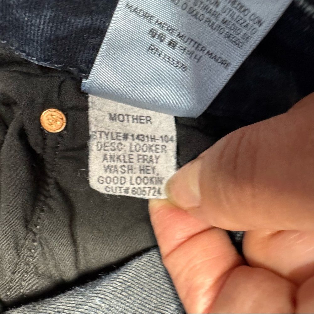 MOTHER MOTHER The Looker Ankle Fray Hey, Good Lookin' Jeans Size 2 Size 27" / US 4 / IT 40 - 8 Thumbnail