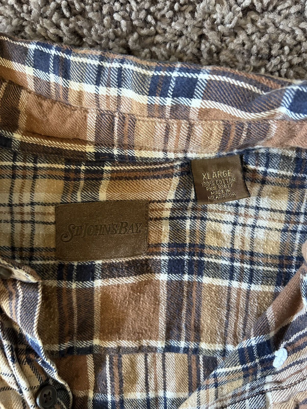 St. Johns Bay × Vintage Vintage brown button up Size US XL / EU 56 / 4 - 3 Thumbnail