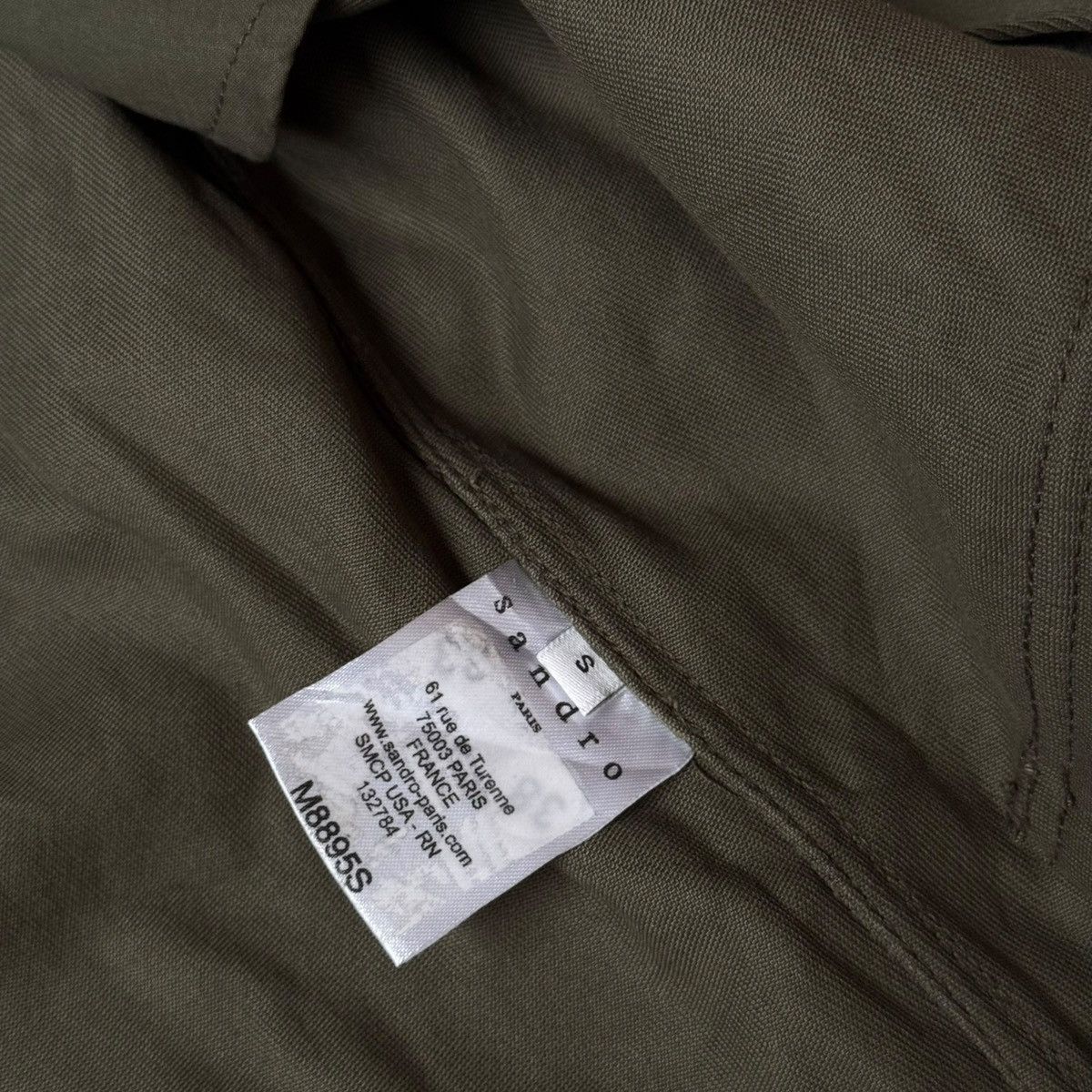 Sandro Sandro Paris Green Hooded Coat Utility Mens Jacket Size US S / EU 44-46 / 1 - 9 Thumbnail