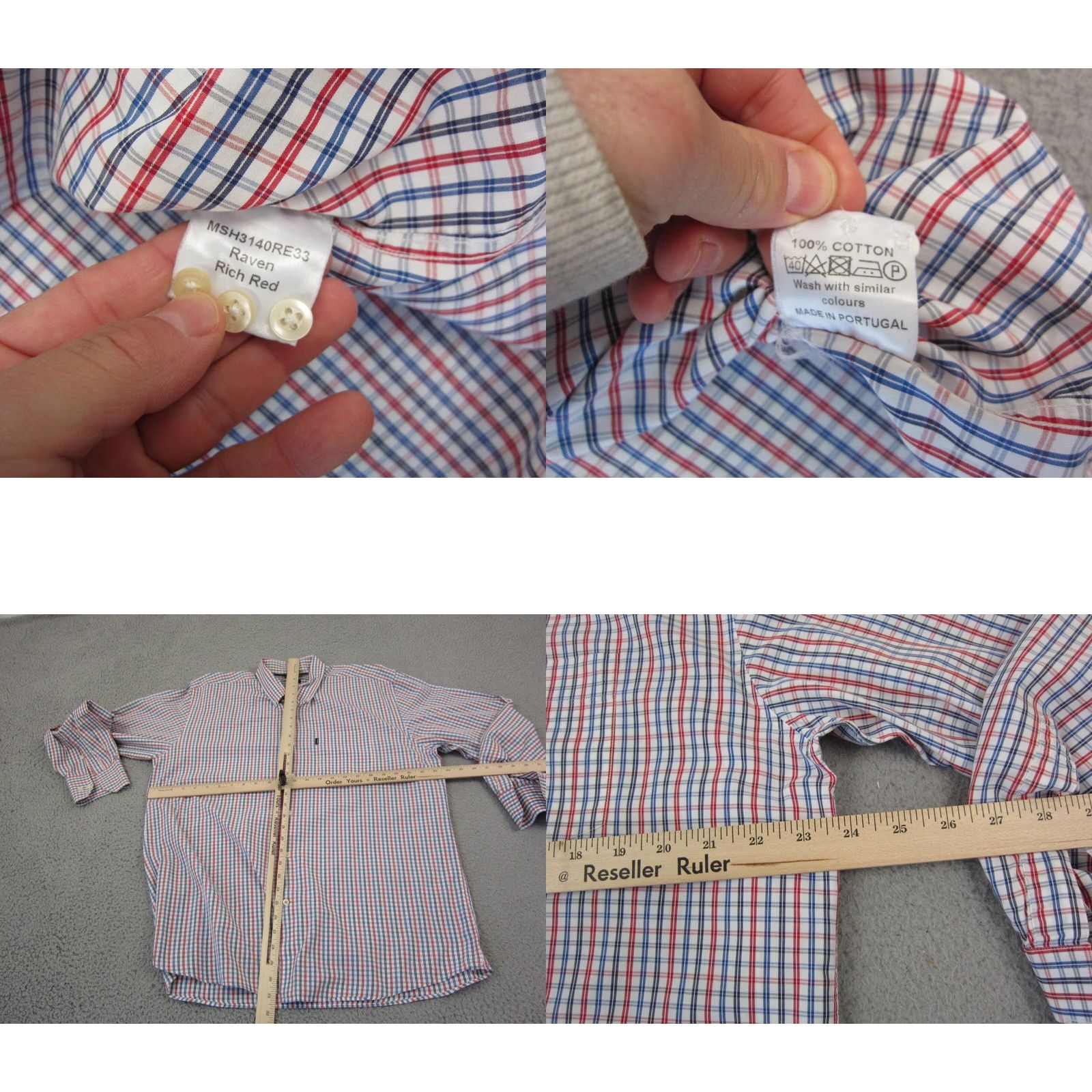 Barbour Barbour Shirt XL Blue Cotton Mens Plaid Casual Button-Up 90s Colorful Size US XL / EU 56 / 4 - 8 Thumbnail