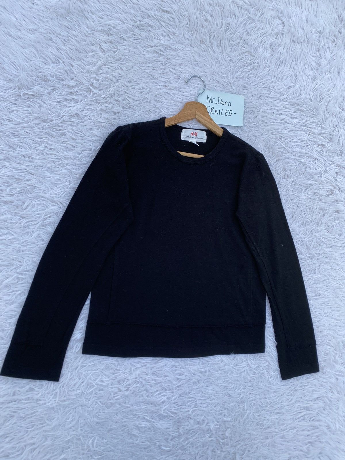 Comme des Garcons × H&M Rare H&M x Comme Des Gracons Wool Longsleeve Tshirt Size US S / EU 44-46 / 1 - 3 Thumbnail