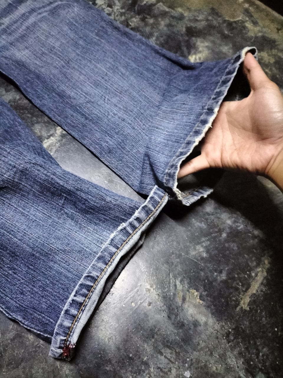 Japanese Brand RUSH HOUR side pocket straight jeans punk style i6w9 Size US 33 - 11 Thumbnail