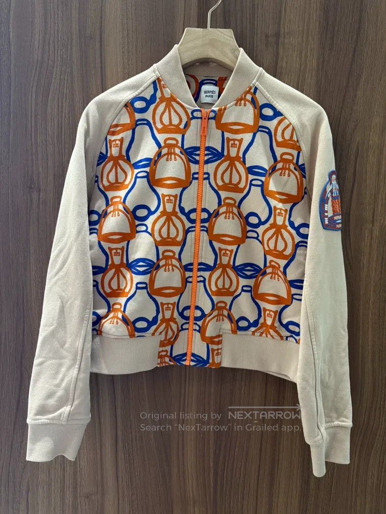 Hermes Hermes Stirrup fantasy print baseball jacket Size S / US 4 / IT 40 - 1 Thumbnail