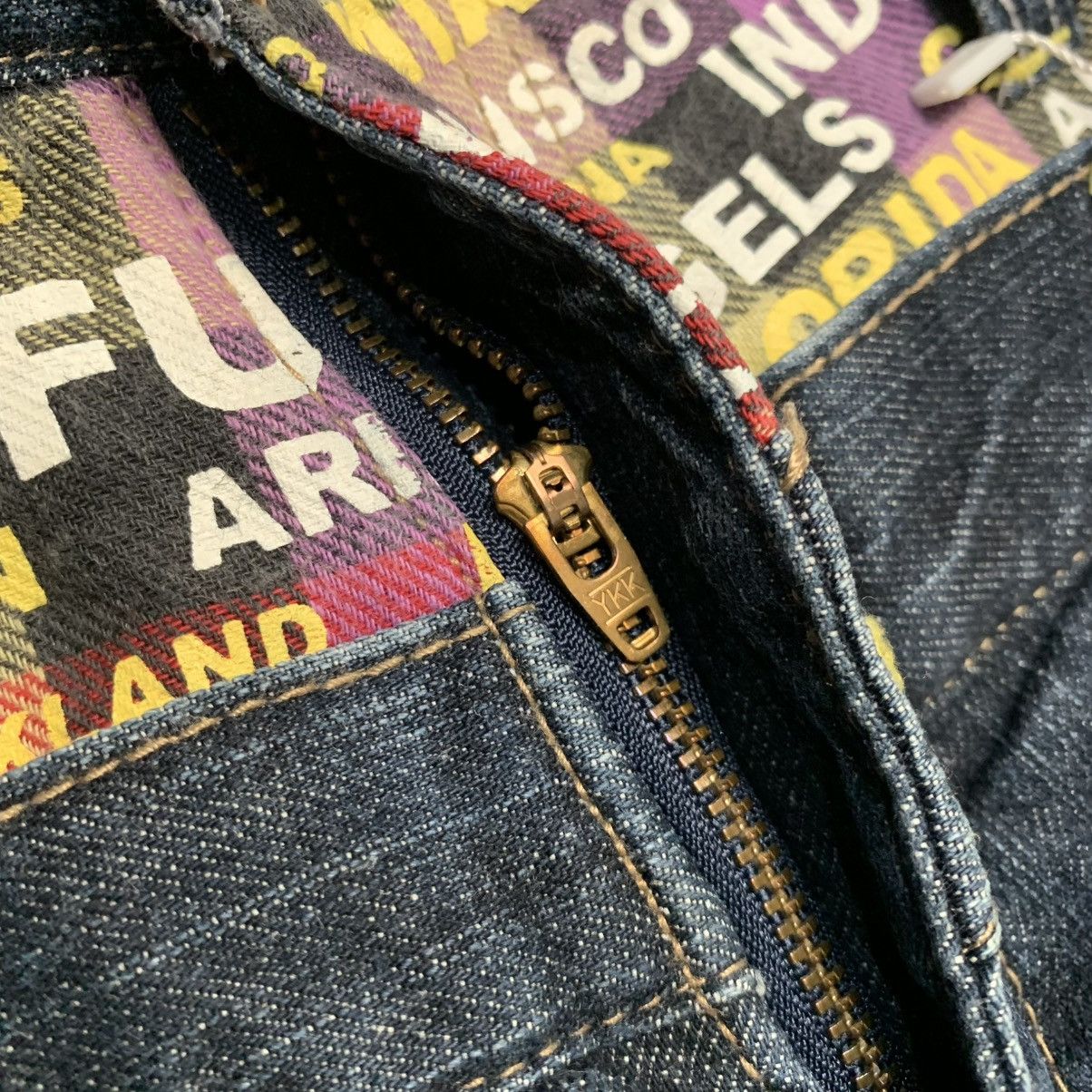Japanese Brand Antfui Double Waist Dark Blue Jeans Regular Fit Size US 30 / EU 46 - 7 Thumbnail