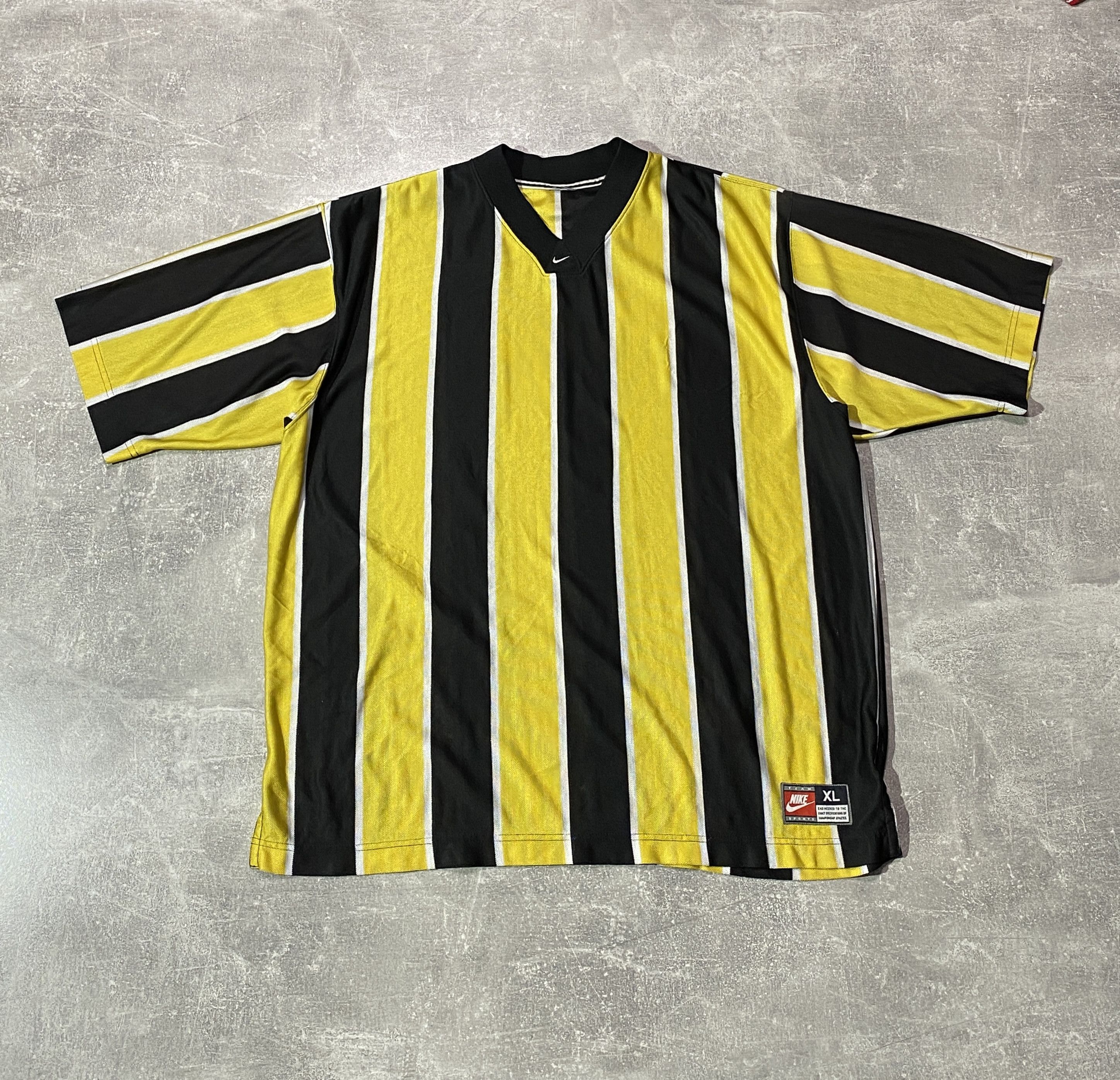Nike Vintage 90s Nike Center Swoosh V Neck Hockey Jersey Size US XL / EU 56 / 4 - 2 Thumbnail