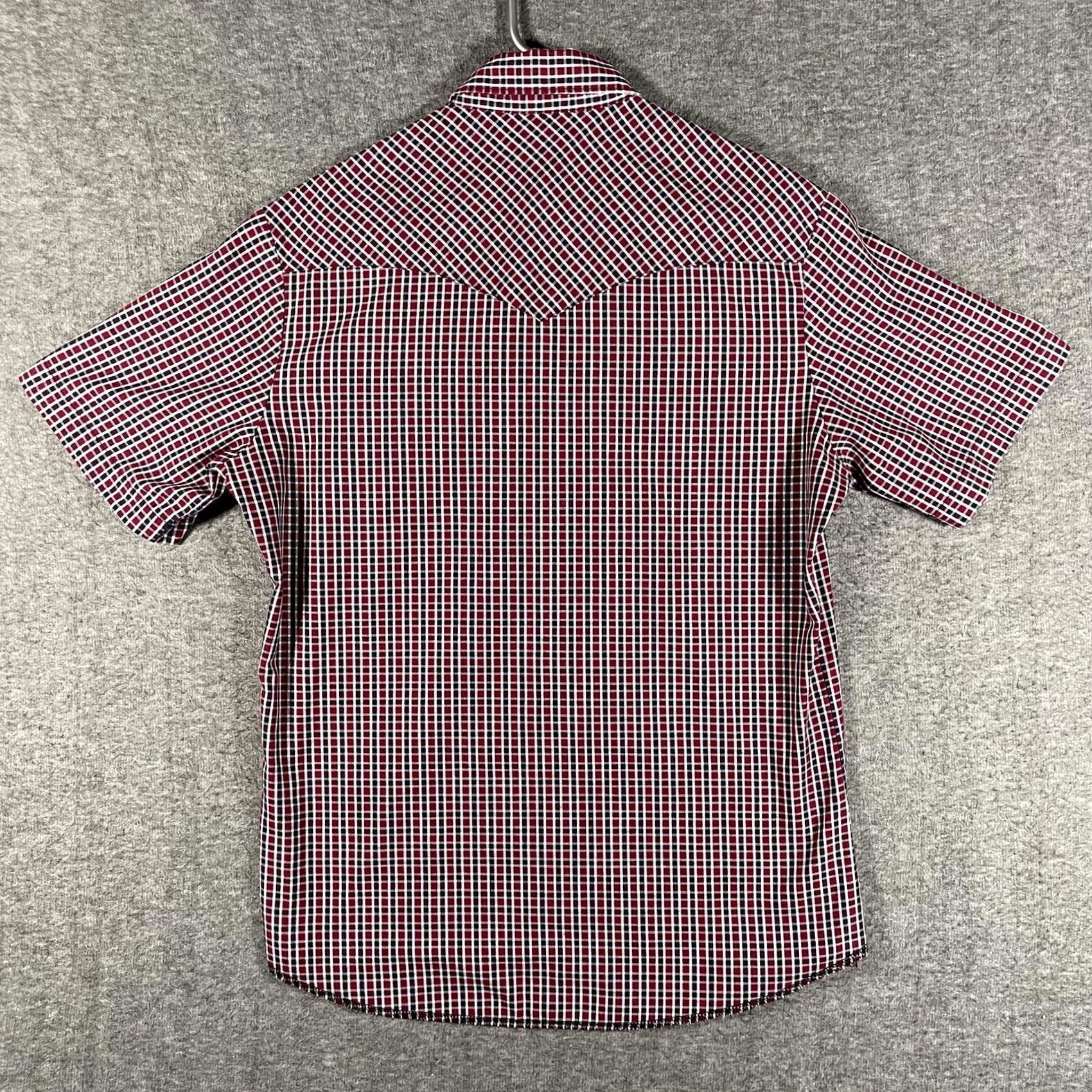 Wrangler Wrangler Shirt Mens M Red Plaid Western Pearl Snap Short Sleeve Cowboy Western Shirt Mens M Red Plaid Pearl Snap Short Sleeve Sony? Size US M / EU 48-50 / 2 - 3 Thumbnail