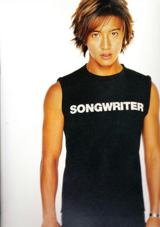 Band Tees × Vintage Vintage 90's SONGWRITER Tee Shirt Takuya Kimura Thom Yorke Size US M / EU 48-50 / 2 - 10 Thumbnail