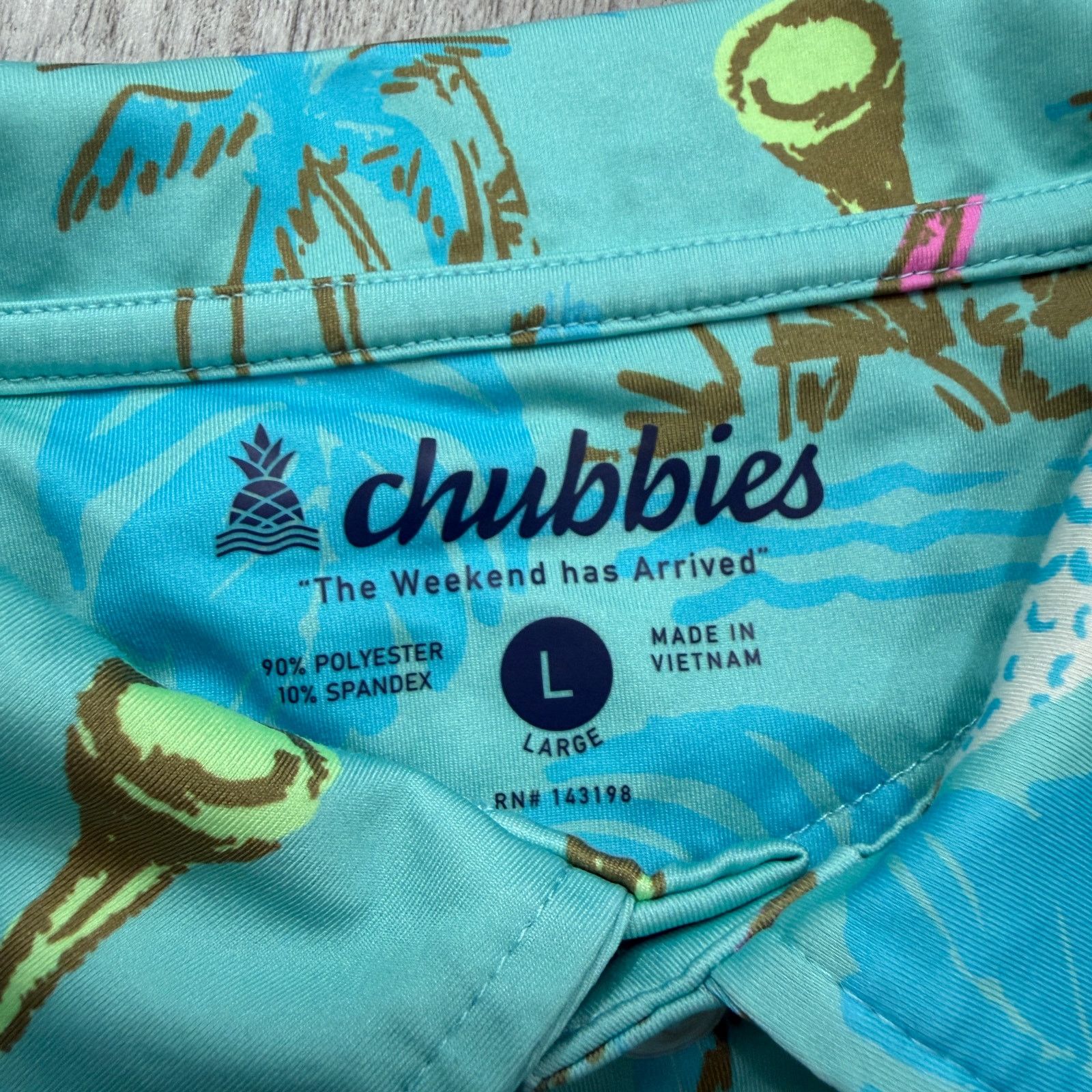 Chubbies Chubbies The Bogey Monster Performance Polo Shirt Large Size US L / EU 52-54 / 3 - 4 Thumbnail