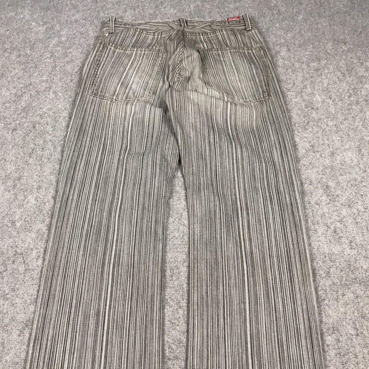 14th Addiction × If Six Was Nine × Japanese Brand BLUE WAY STRIPED STYLE JAPAN BAGGY DENIM PANTS Size US 30 / EU 46 - 11 Thumbnail