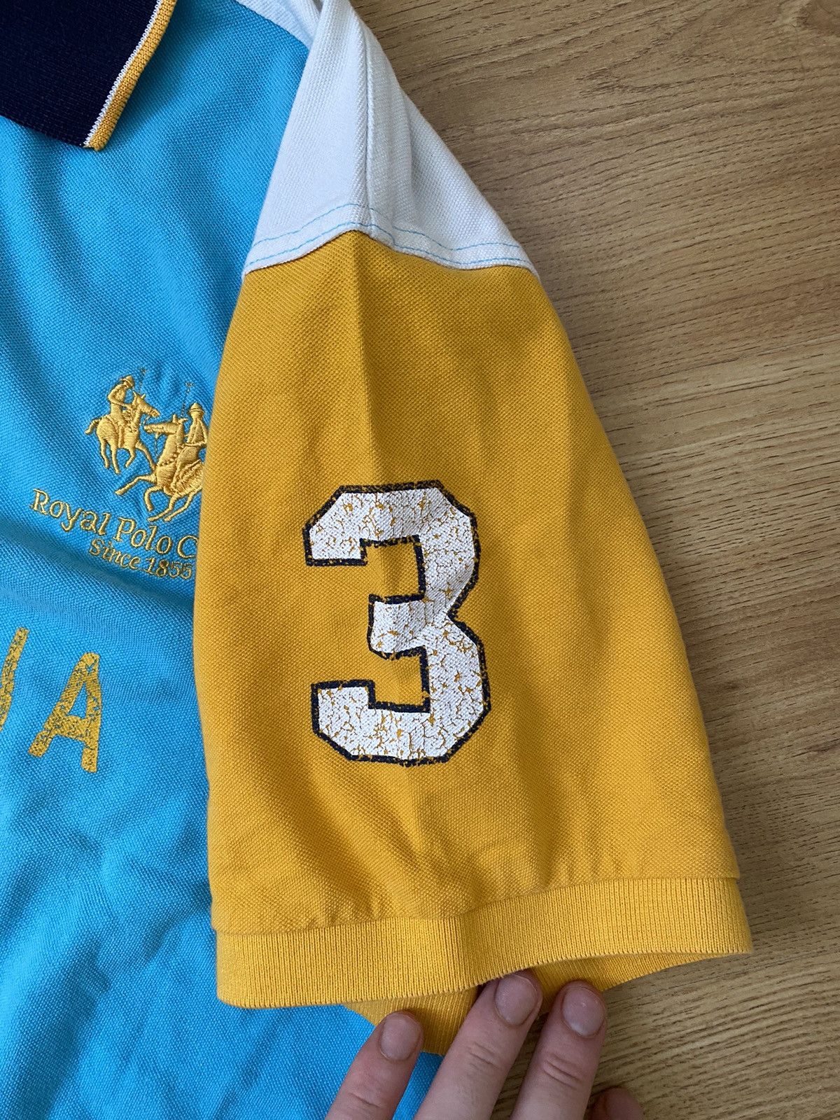 Polo Ralph Lauren × Vintage Polo Ralph Lauren style Argentina distressed rugby polo Size US XL / EU 56 / 4 - 5 Thumbnail