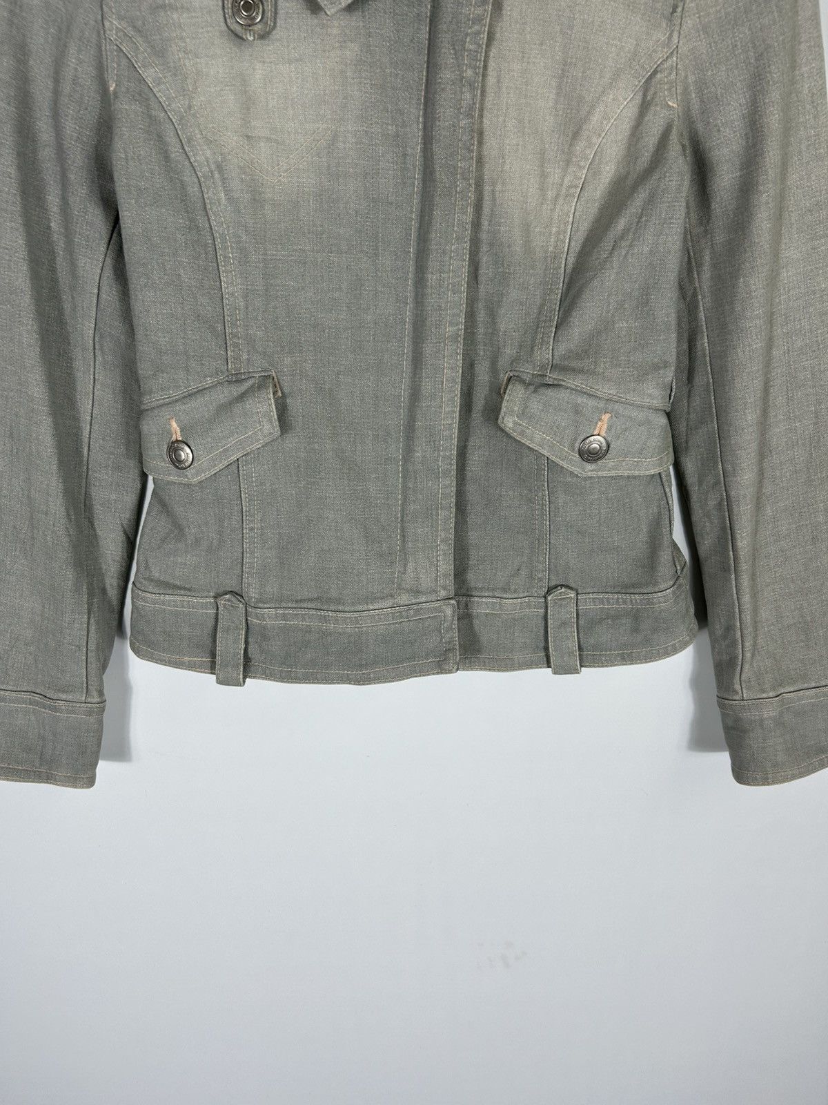 Japanese Brand ⚡️Vintage Y2K Kumiyoku Onward Zipper Denim Jacket Size S / US 4 / IT 40 - 5 Thumbnail