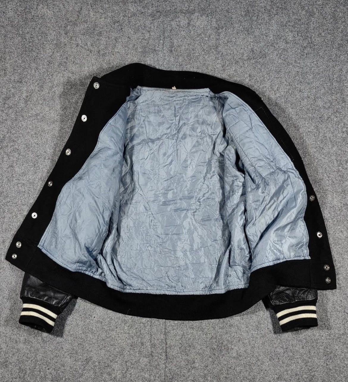 Japanese Brand 2000s Archival Letterman Leather Wool Varsity Jacket y2k Lgb Size US L / EU 52-54 / 3 - 5 Thumbnail