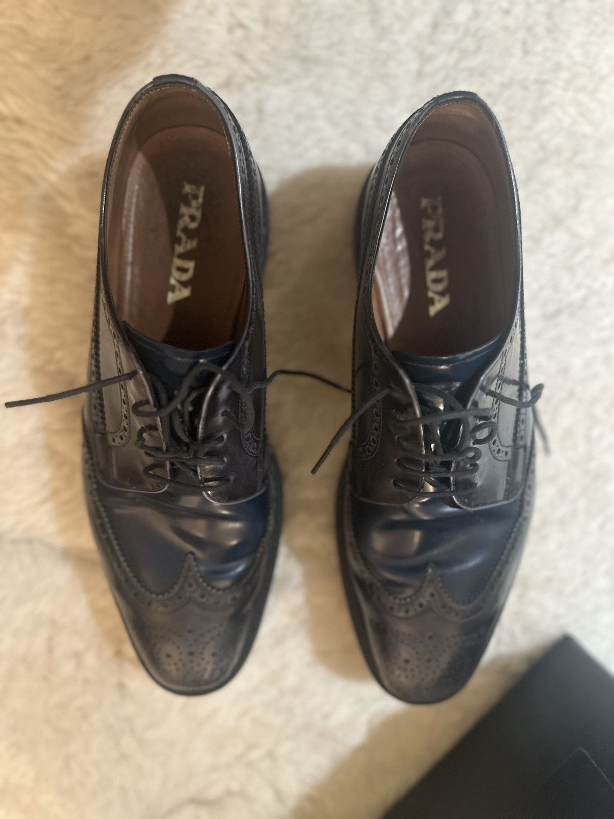 Prada Navy/ Grey Prada Size US 10.5 / EU 43-44 - 5 Thumbnail