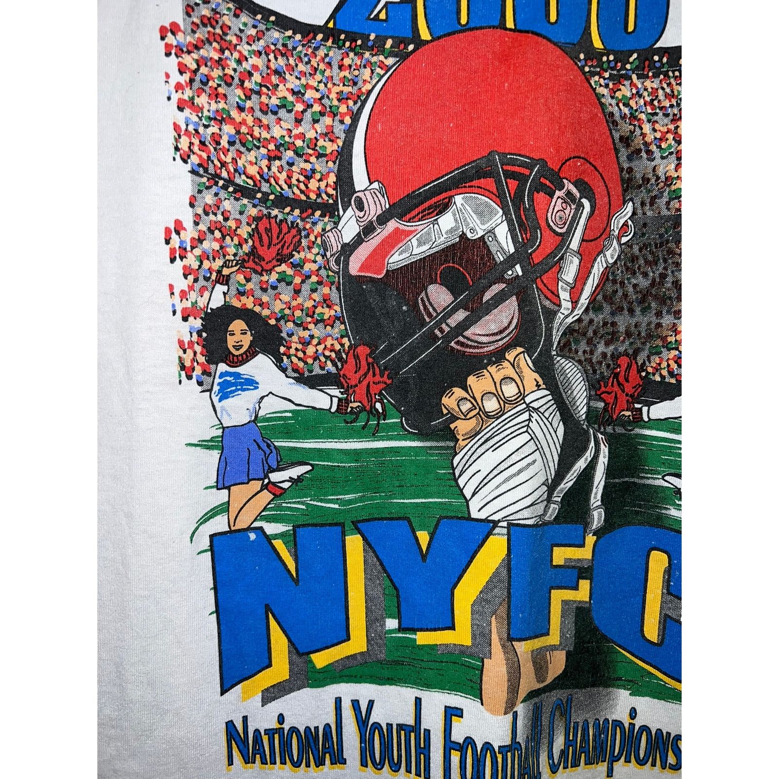 Hanes Vintage National Youth Football Champs Shirt 2000 Tee Medium Size US M / EU 48-50 / 2 - 3 Thumbnail