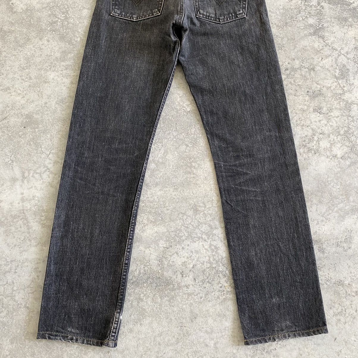 Levi's Vintage 90’s Levis 505 Washed Black Denim Jeans Size US 30 / EU 46 - 15 Thumbnail