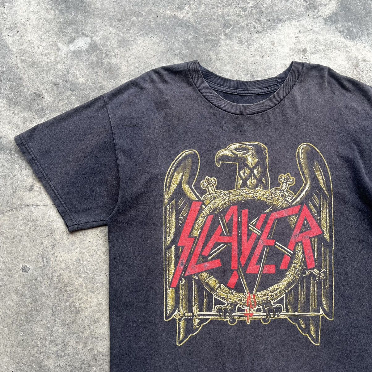 Vintage SUNFADED SLAYER VINTAGE TEE 90s Size US S / EU 44-46 / 1 - 3 Thumbnail