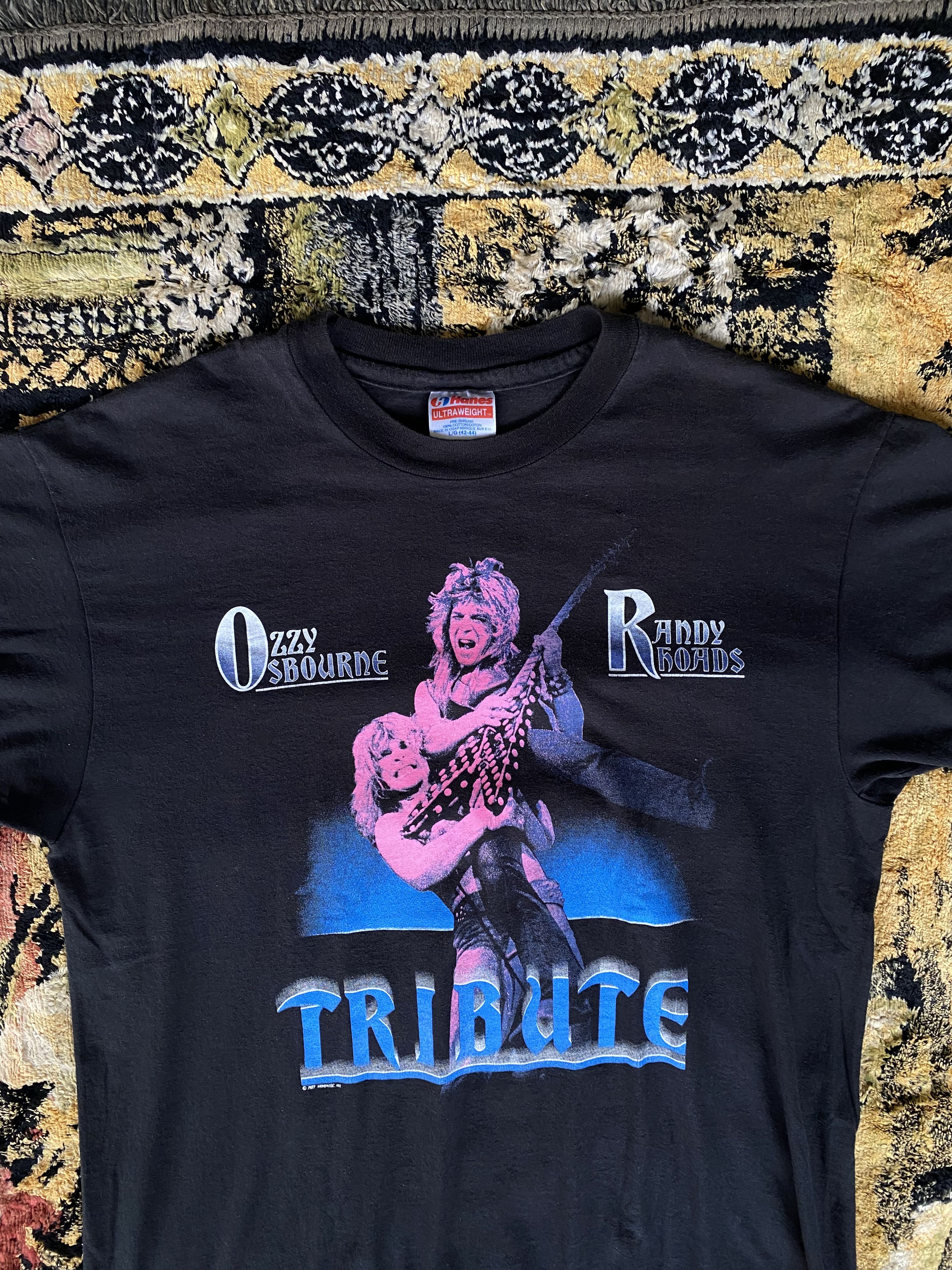 Vintage Ozzy Osbourne - Tribute to Rhandy Rhoads 80s Size US L / EU 52-54 / 3 - 2 Thumbnail