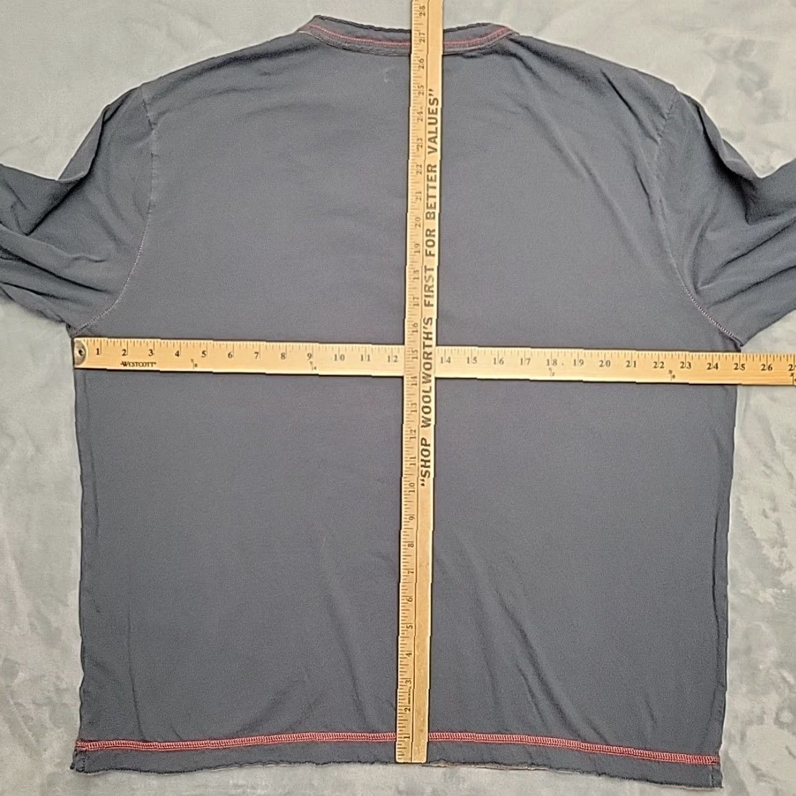 Carbon2Cobalt VINTAGE Carbon2Cobalt Shirt Mens XL Gray Henley Long Sleeve 100% Cotton Casual Size US XL / EU 56 / 4 - 5 Thumbnail