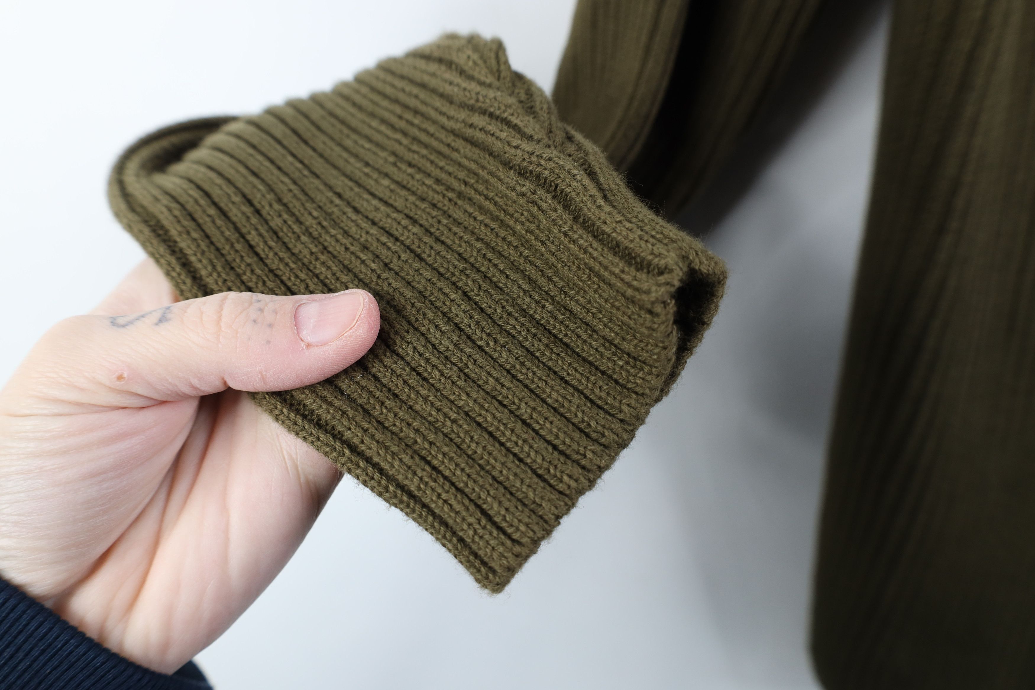 Vintage Vintage 90s Streetwear Cotton Ribbed Knit Turtleneck Sweater Size US M / EU 48-50 / 2 - 8 Thumbnail