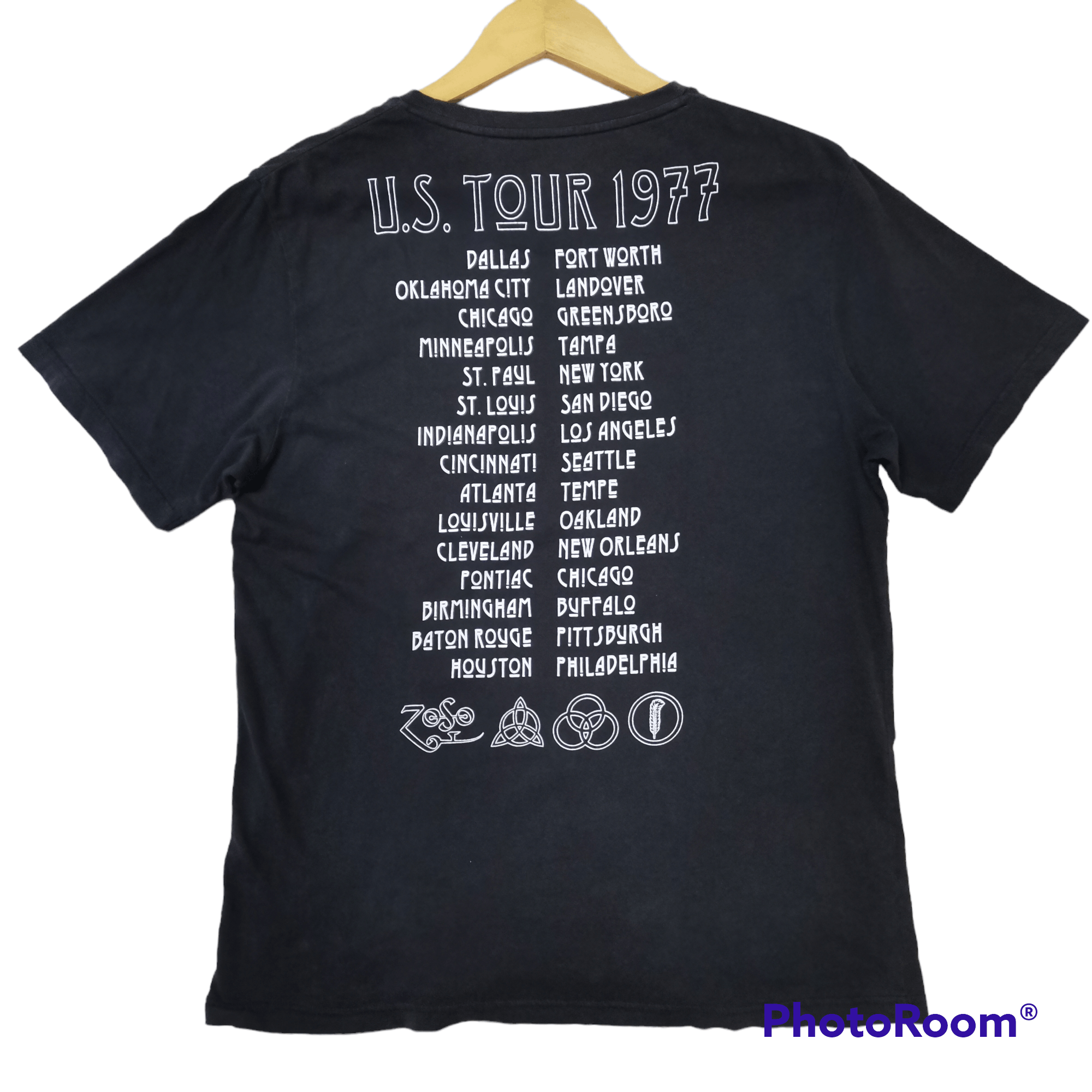 Led Zeppelin Quick Sale🔥 Vintage Y2k LED ZEPPELIN Tour Tee USA 1977 Size US L / EU 52-54 / 3 - 2 Thumbnail