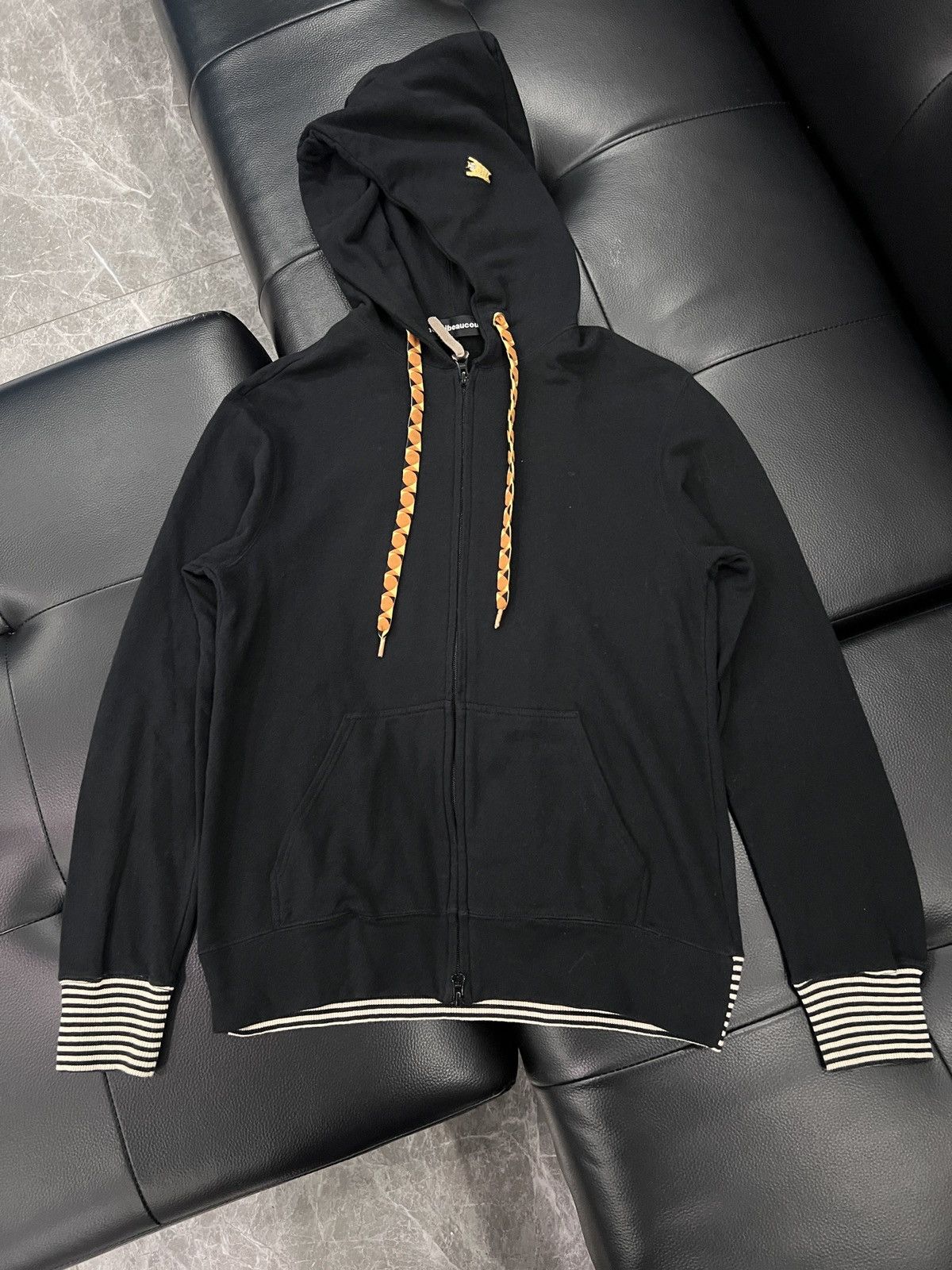 mercibeaucoup mercibeaucoup, Oversized Hood Bear Embroidery Zip Hoodie Size US L / EU 52-54 / 3 - 1 Thumbnail