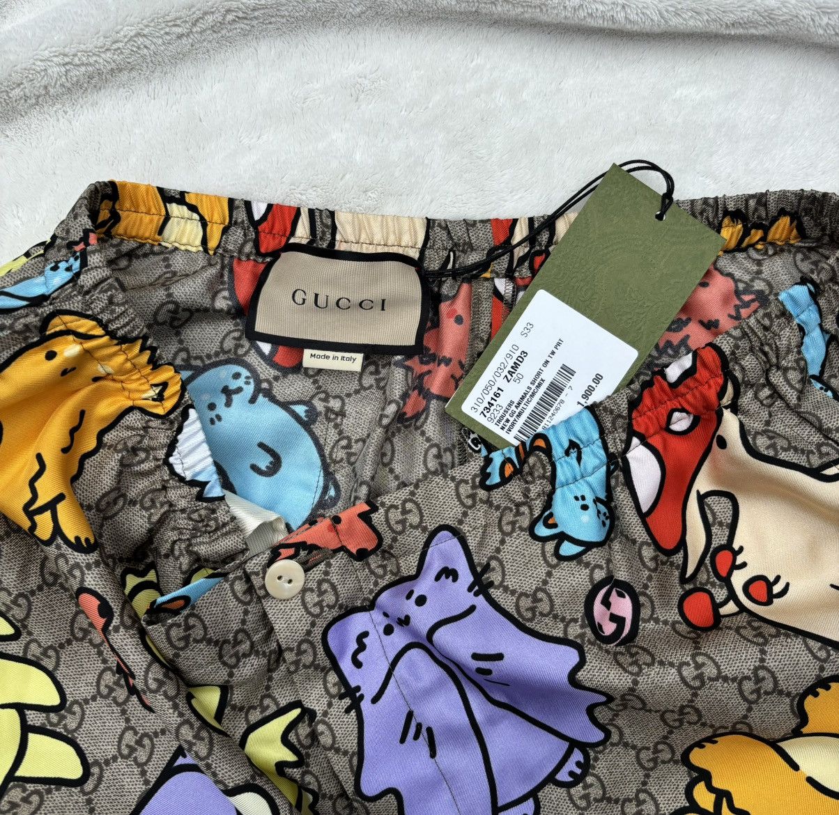 Gucci Gucci Silk Animal Print Supreme GG Shorts Size US 36 / EU 52 - 3 Thumbnail