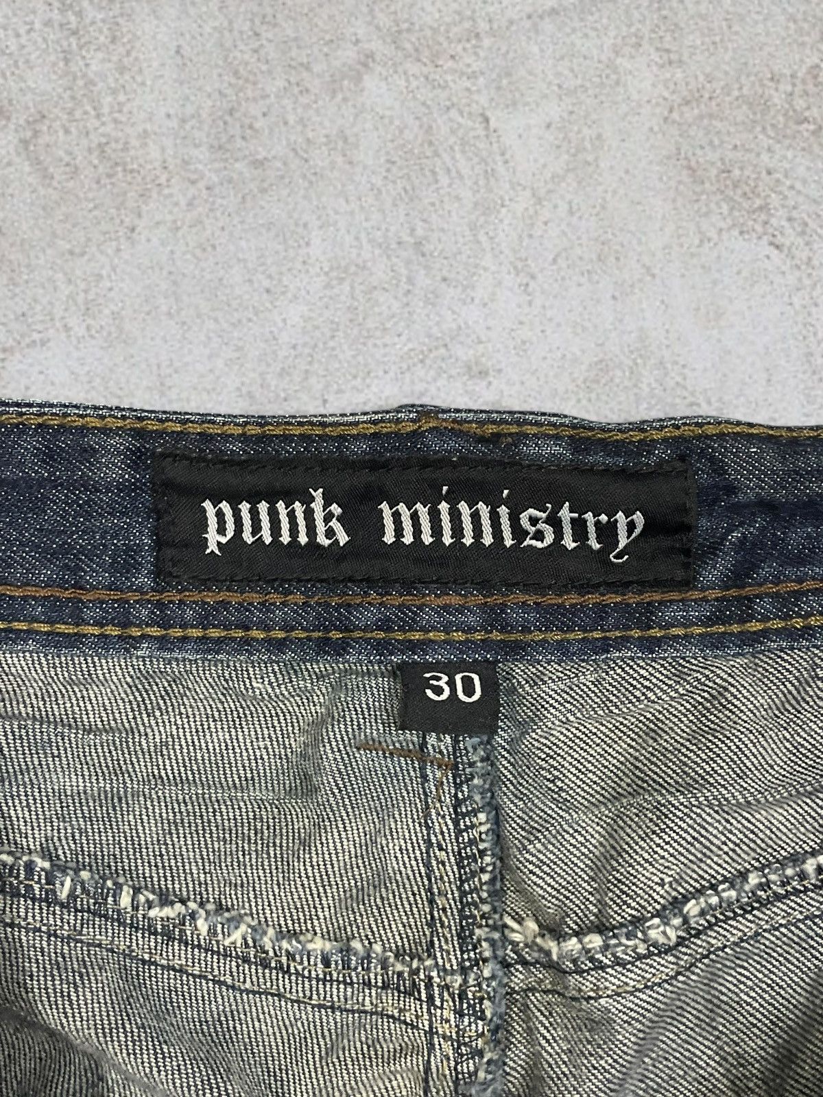 Seditionaries Vintage Japanese Denim Punk Ministry Crazy Washed Goth Jeans Size US 30 / EU 46 - 9 Thumbnail