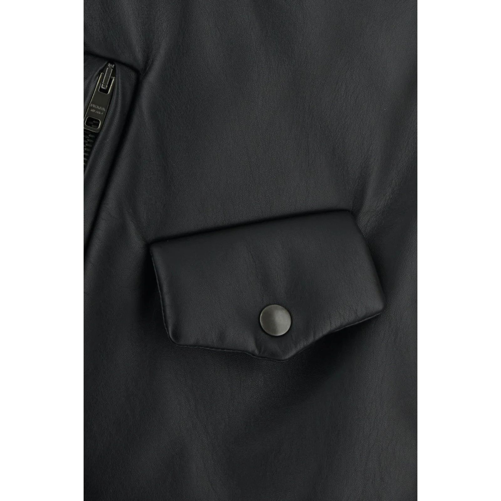 Prada PRADA Black Leather Padded Jacket New And Authentic (Women's Size S / US 4 / IT 40 - 3 Thumbnail