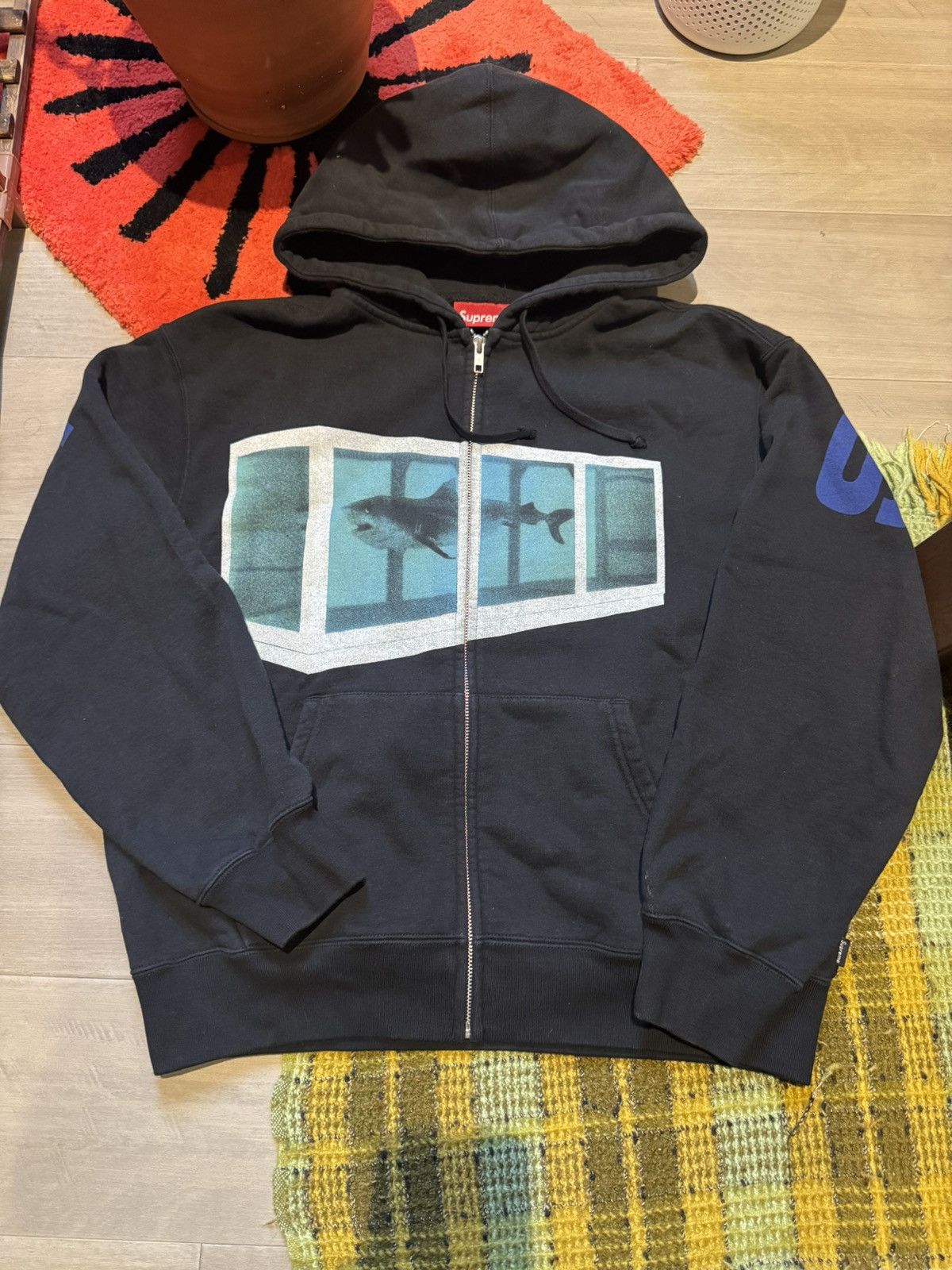 定価以下 Supreme Damien Hirst Zip Up Hooded Supreme Damien Hirst Zip Up Hooded Sweatshirt Black | eBay