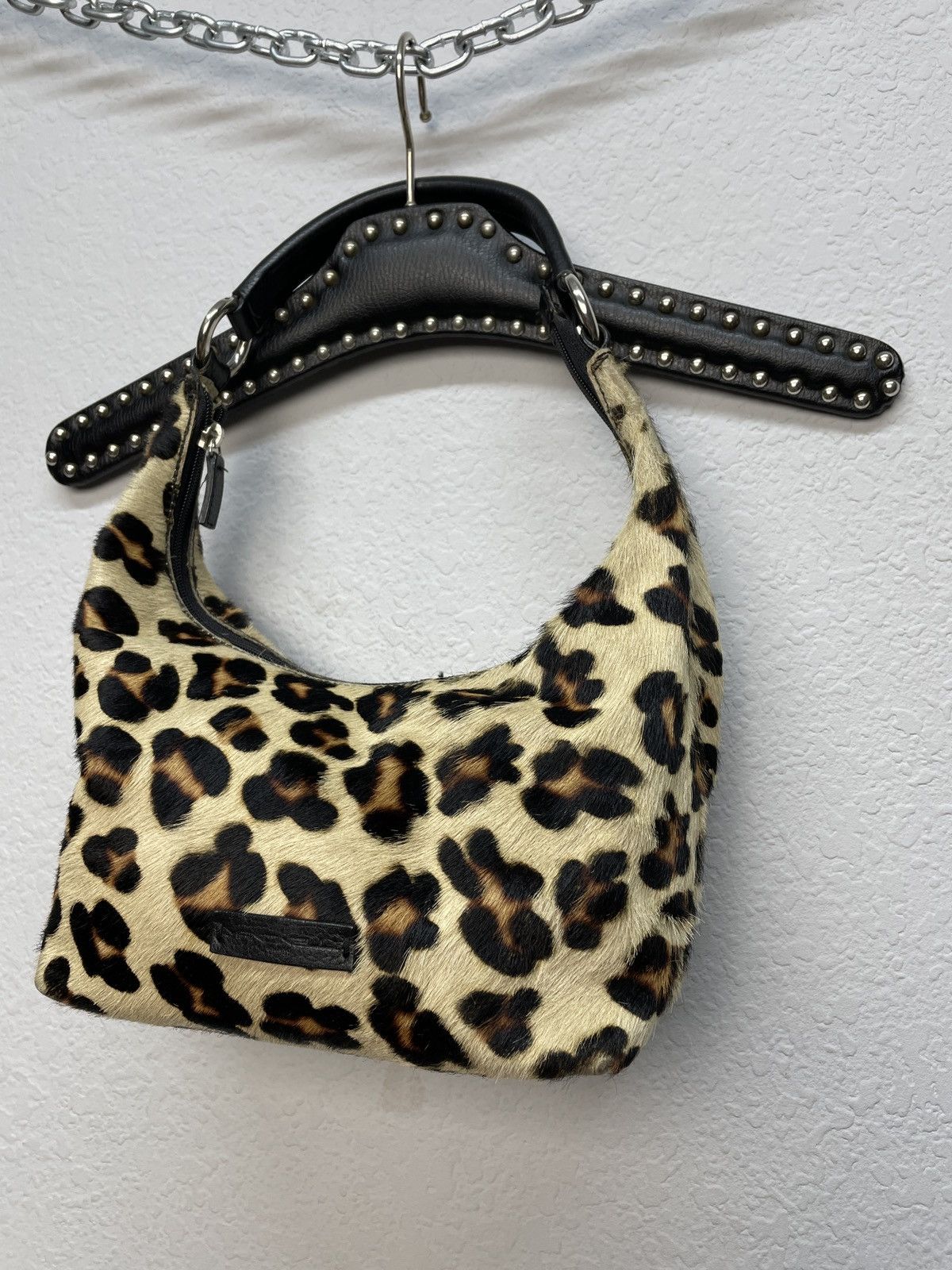 Guess Vintage Mancinelli Milano Leopard Baguette Shoulder Bag Hobo Size ONE SIZE - 4 Thumbnail