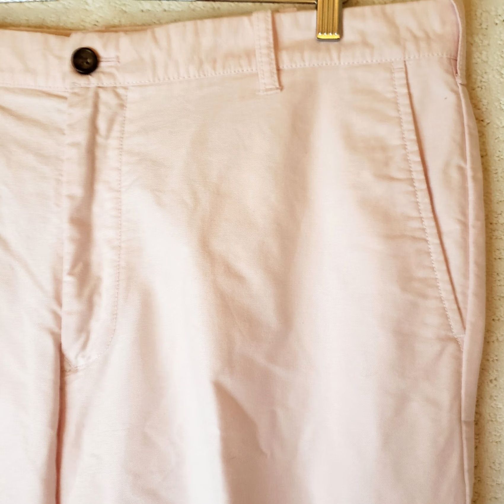 Izod IZOD Pants Chino Men 38x32 Pink Regular Cotton Zip Pockets Flat Front Straight Size US 38 / EU 54 - 5 Thumbnail