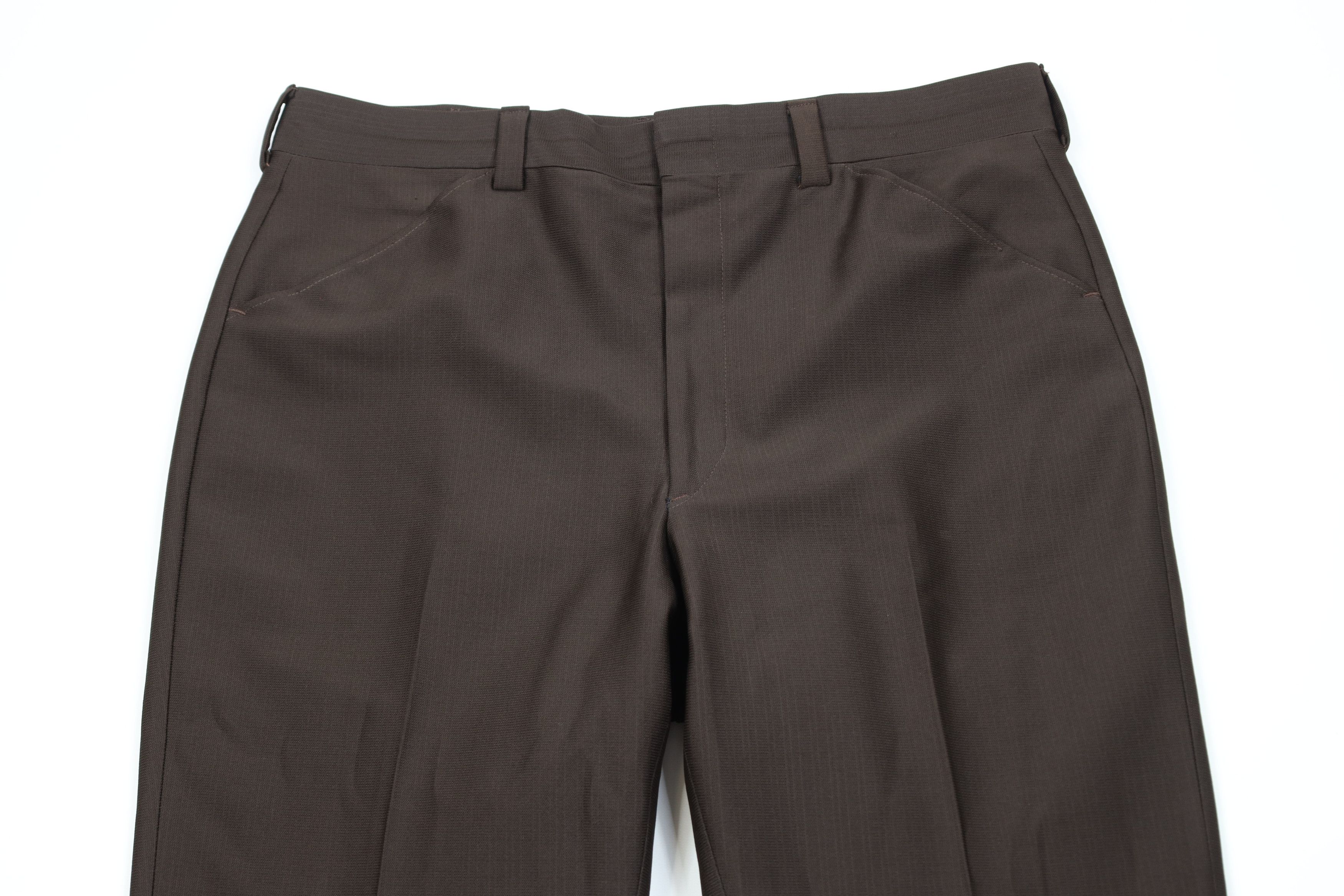 Vintage Vintage 60s 70s Streetwear Wide Leg Chino Pants Brown USA Size US 36 / EU 52 - 2 Thumbnail