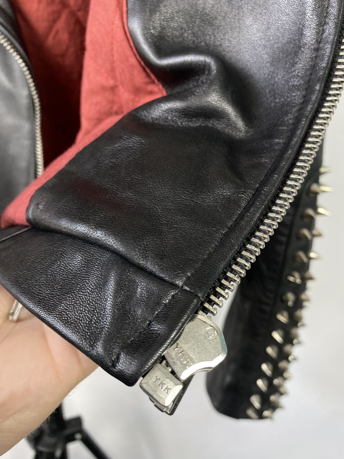 Designer Rare 💣 Serge Pariente Punk Rock Biker Men's Leather Jacket Size US M / EU 48-50 / 2 - 6 Thumbnail