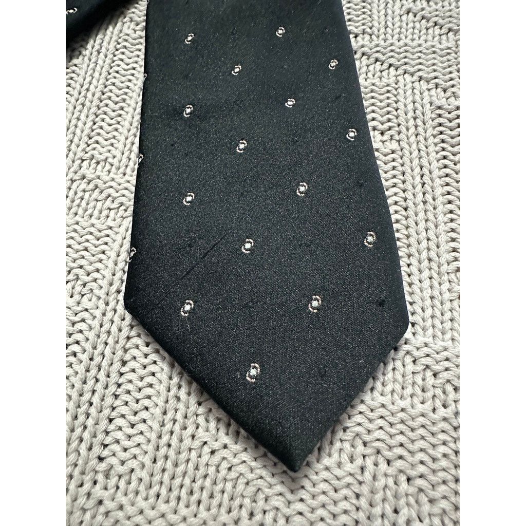 Vintage Vintage black Switzerland polyester tie Size ONE SIZE - 2 Thumbnail