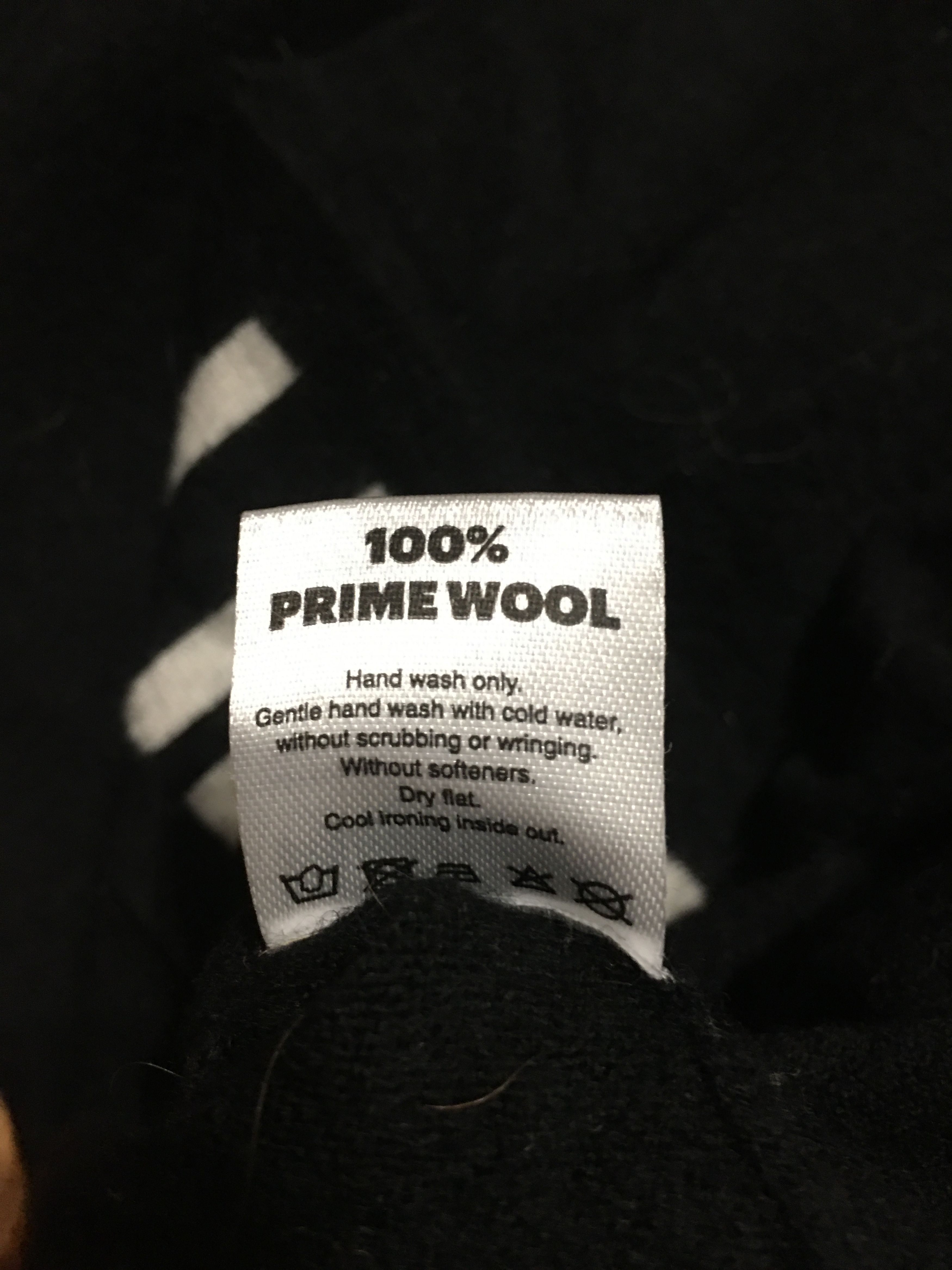 Designer FROM FUTURE Prime Wool Black Sweater "Sky is the limit" Size L / US 10 / IT 46 - 11 Thumbnail