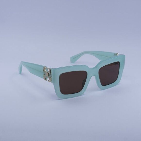 Off-White Off-White OERI14D MYSTIC 5364 Sunglasses Sage Square Frame Size ONE SIZE - 1 Thumbnail