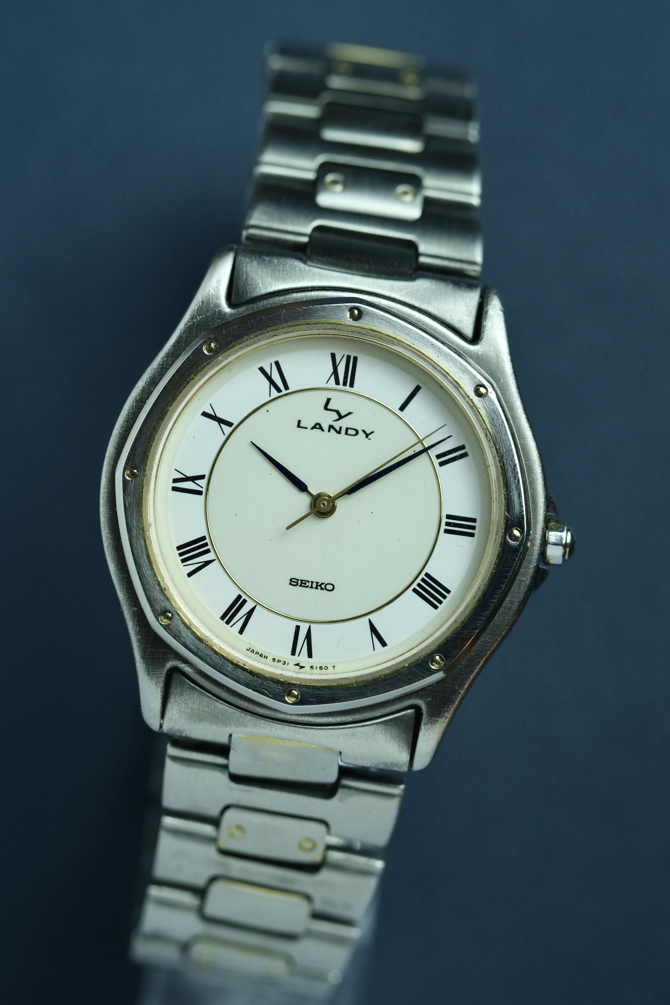 Seiko Seiko Santos Ronde Homage Landy 5P31 6130 from 80s Size 34 - 4 Thumbnail