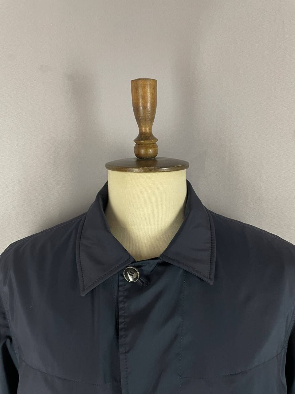 Loro Piana Loro Piana Jacket Trench Navy Cashmere Size US XXL / EU 58 / 5 - 3 Thumbnail