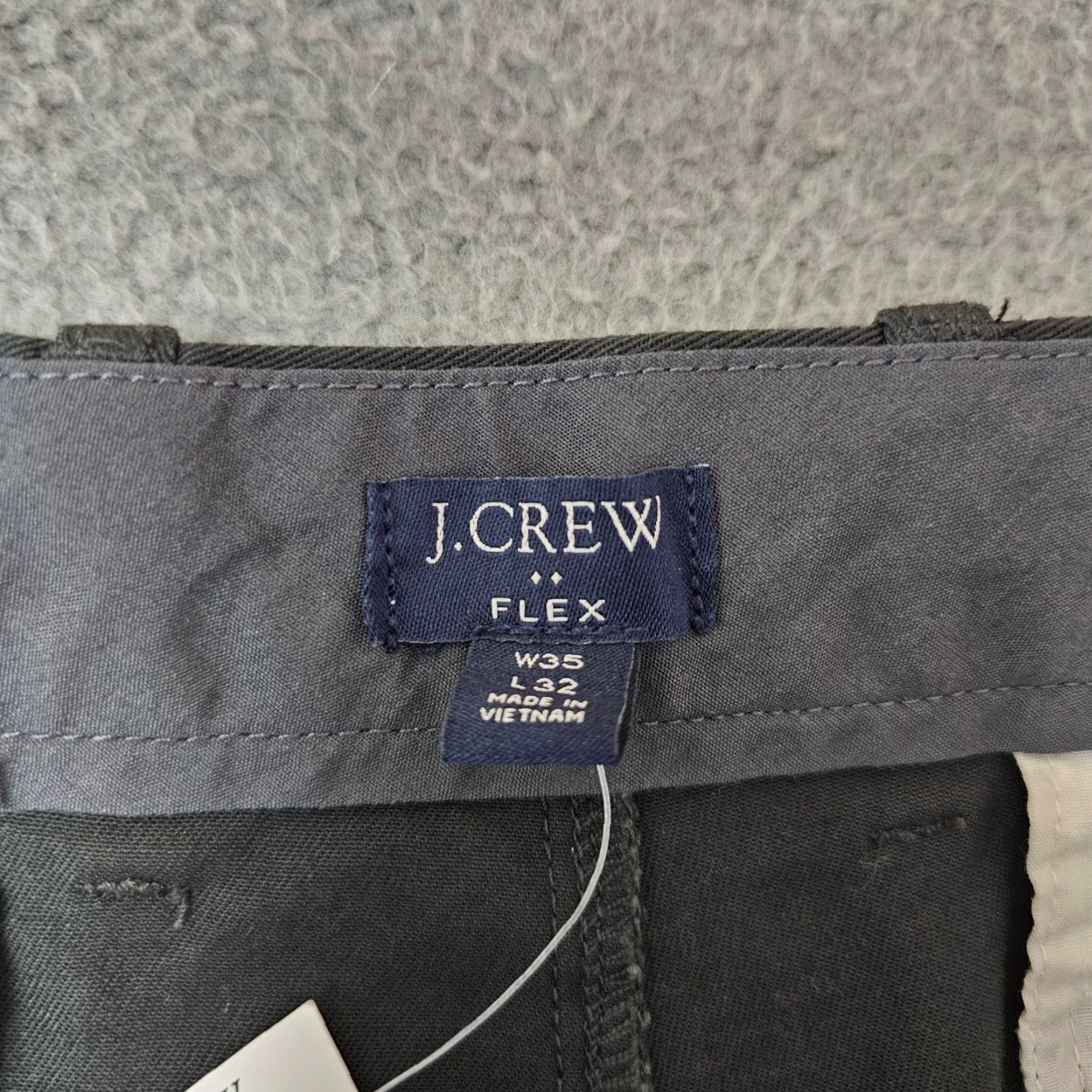 J.Crew J.CREW Chino Pants Mens 35x30 Dark Green Stretch Waist 35 Regular Straight Front Pockets Casual Preppy Size US 35 - 4 Thumbnail