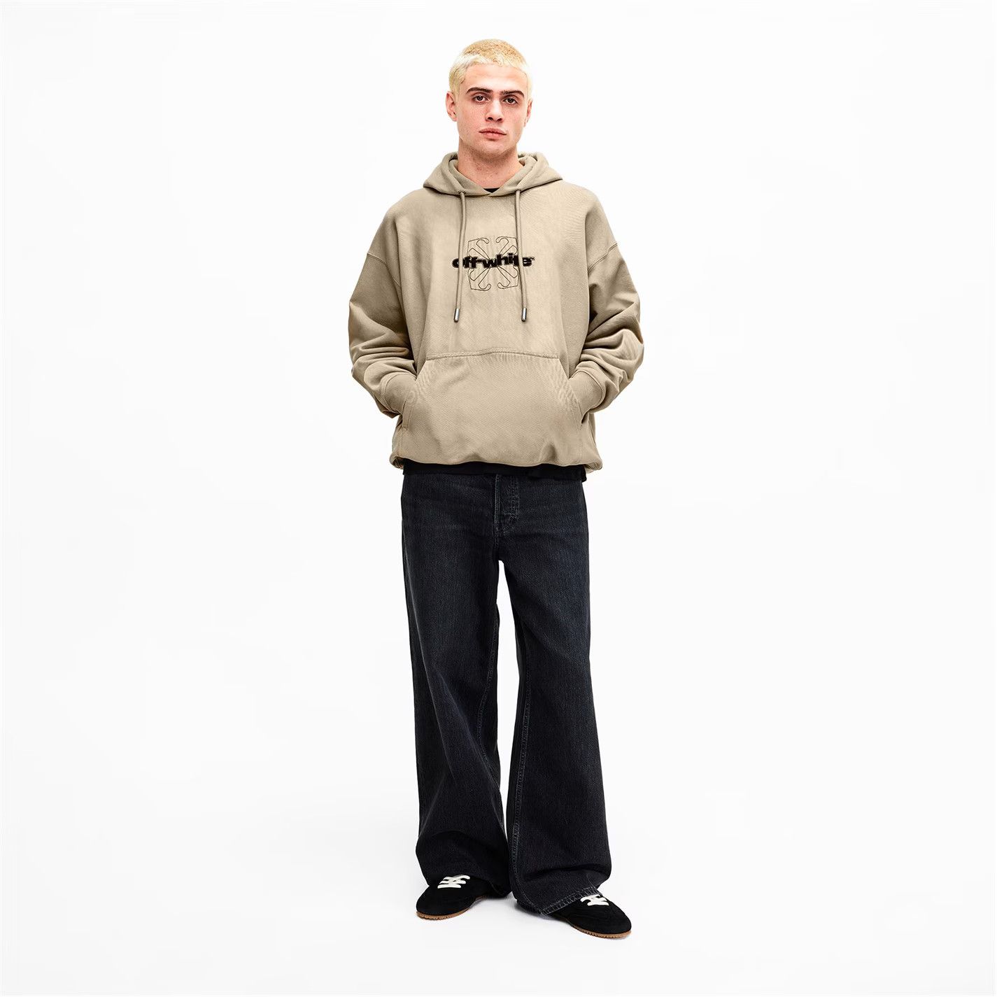 Off-White o1g2r1mq0226 Fortune Arrow Sketch Pull Over Hoodie In Brown Size US S / EU 44-46 / 1 - 6 Thumbnail