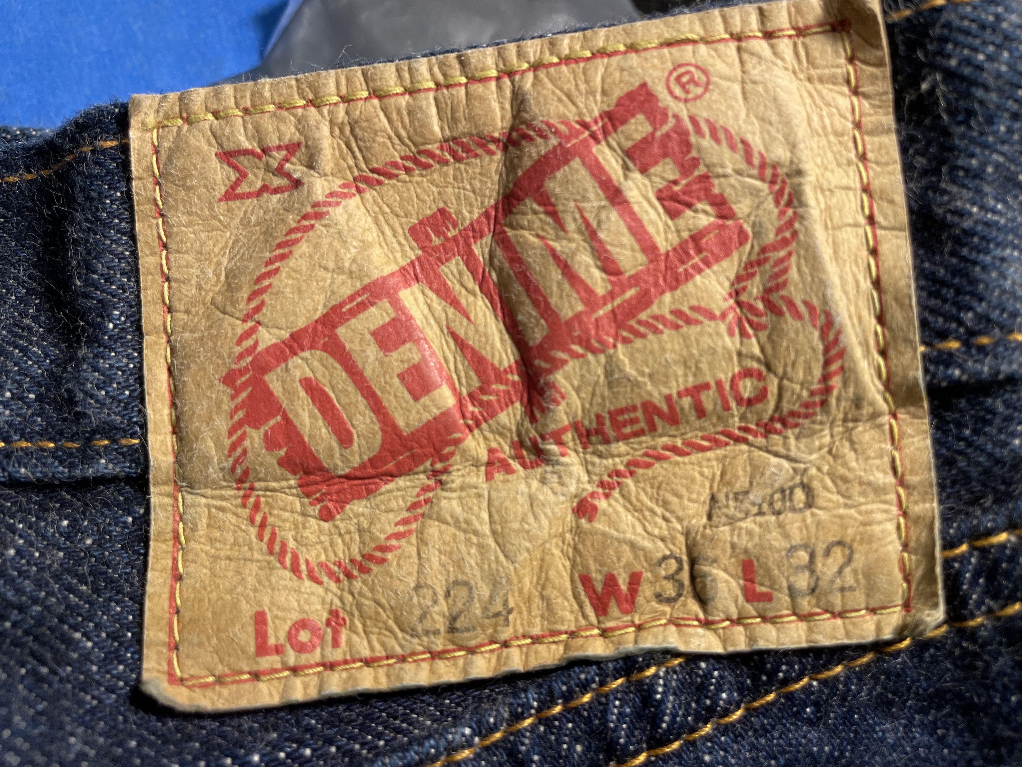 Denime Denime Lot 224 Selvedge Denim Made in Japan 36x32 Size US 36 / EU 52 - 1 Thumbnail