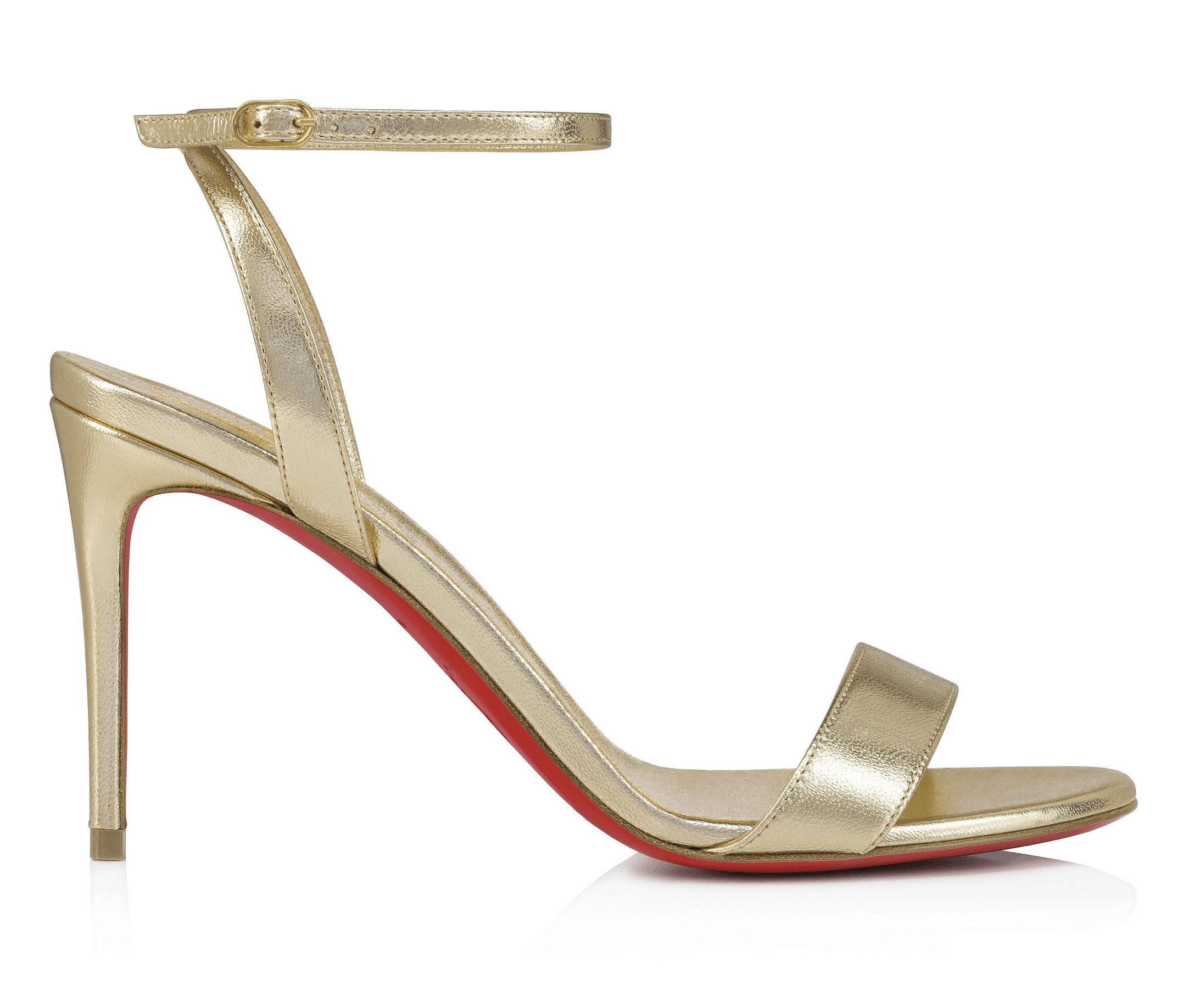 Christian Louboutin Loubigirl 85 Platine Gold Ankle Strap Sandal Heel Pump 41 Size US 11 / IT 41 - 7 Thumbnail
