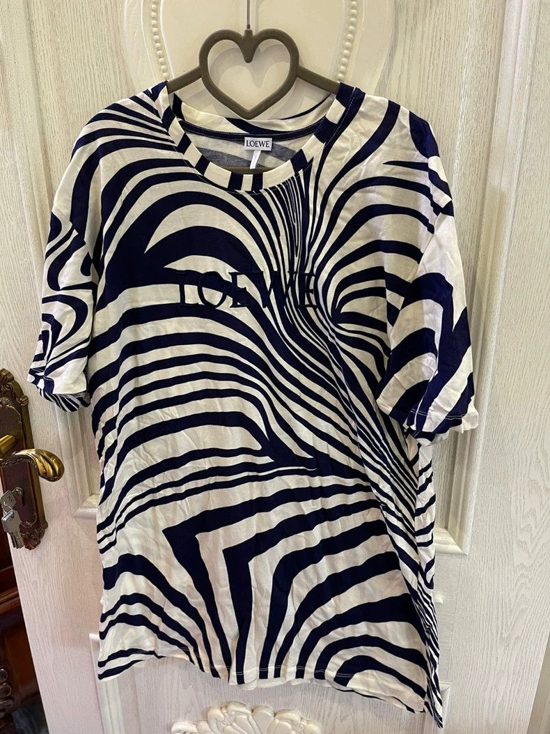 Loewe LOEWE zebra-stripe tee Size M / US 6-8 / IT 42-44 - 1 Thumbnail