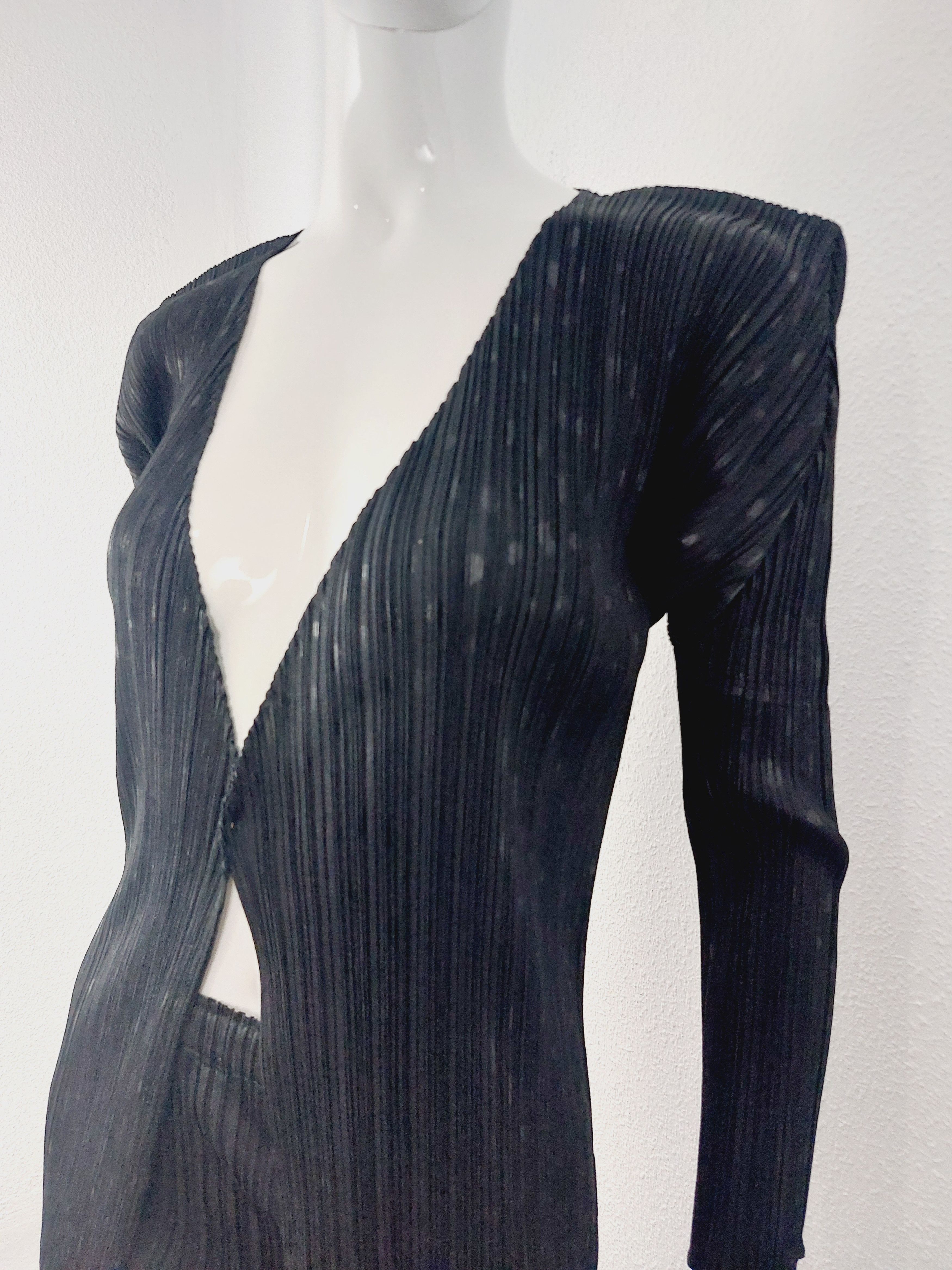 Issey Miyake Issey Miyake Pleats Please Dot Dotted Black Blazer Jacket Size ONE SIZE - 10 Thumbnail