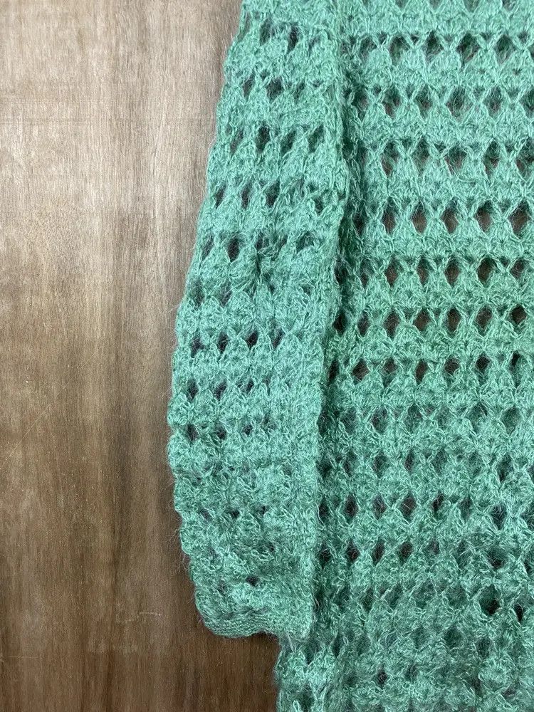 Vintage DL Japan Homespun green crochet Knitwear #Z025 Size US XL / EU 56 / 4 - 11 Thumbnail
