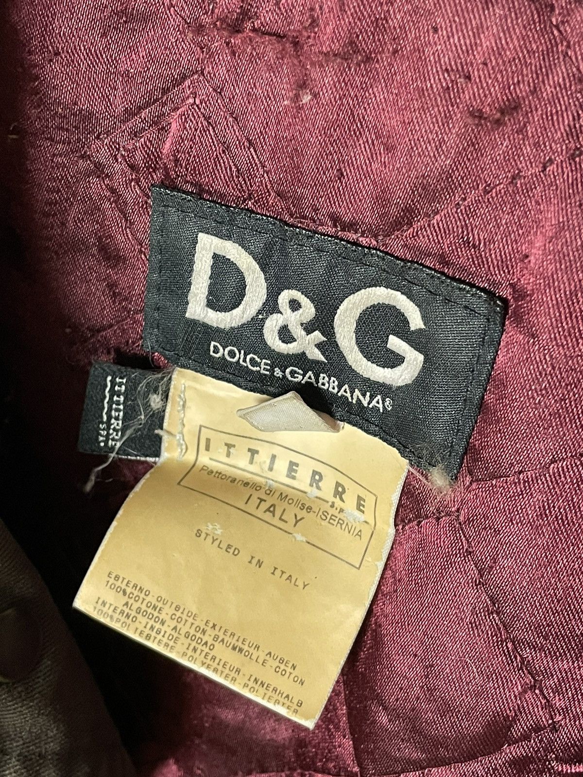 Dolce & Gabbana DOLCE & GABBANA Archive Distressed Jacket Vintage 03 Size S / US 4 / IT 40 - 9 Thumbnail