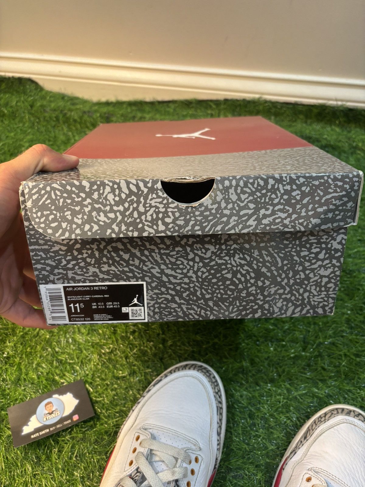 Jordan Brand Jordan 3 Cardinal Size US 11.5 / EU 44-45 - 7 Thumbnail