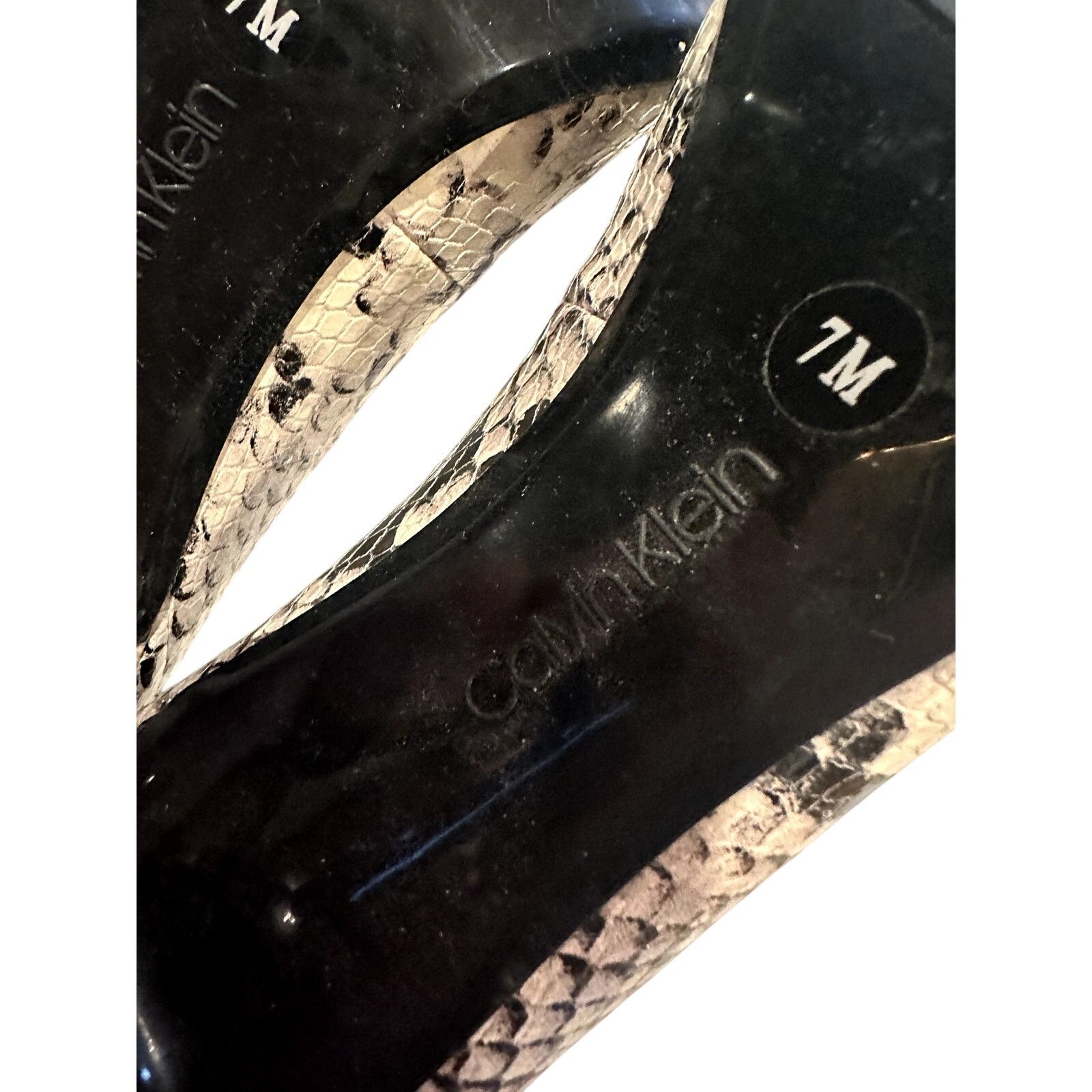 Calvin Klein Calvin Klein Gayla Snake Skin Stiletto Pumps 3 1/2" Heel 7 Size US 7 / IT 37 - 8 Thumbnail