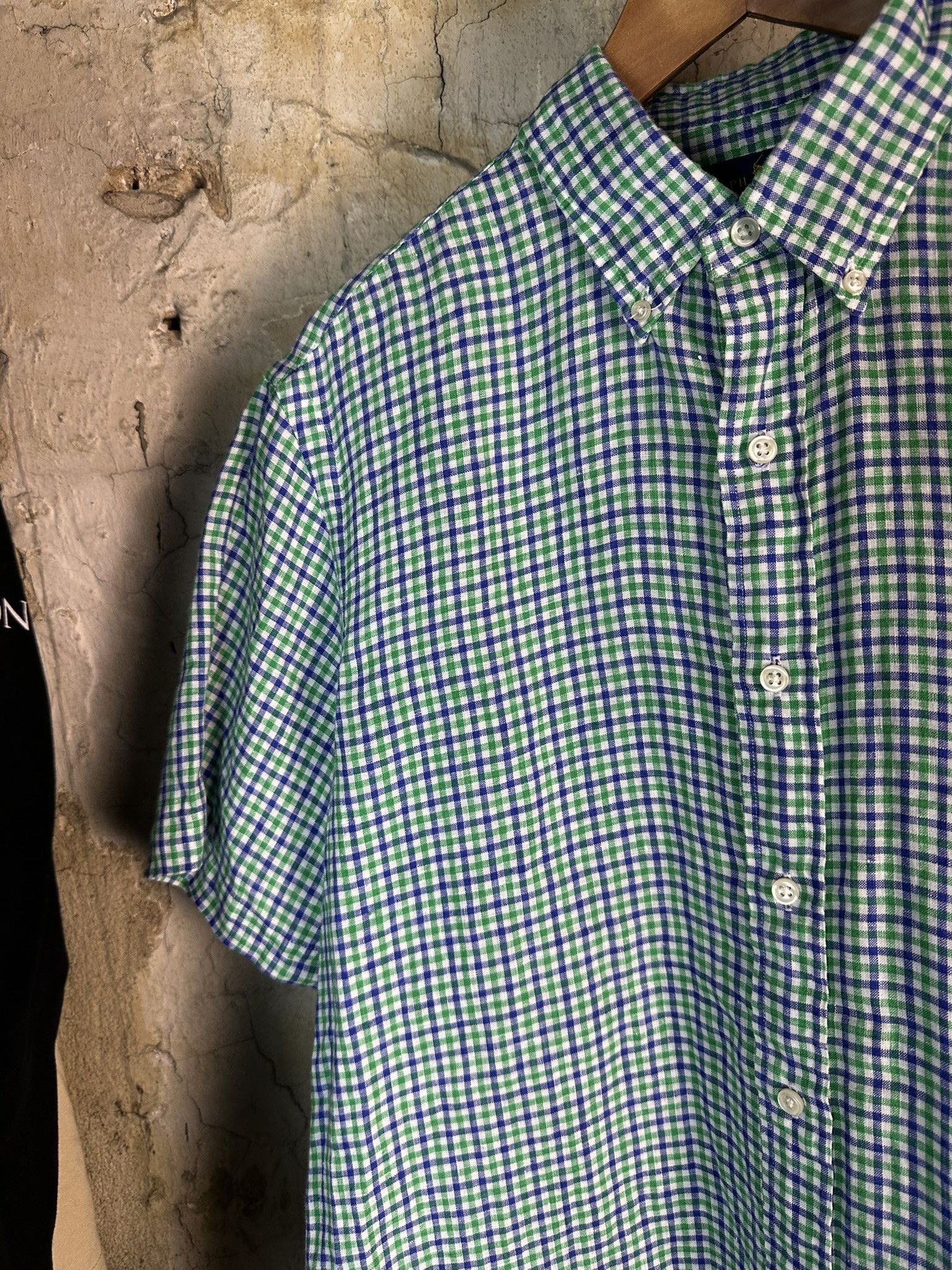 Ralph Lauren Ralph Lauren Linen Checked Button Up Shirt Size US L / EU 52-54 / 3 - 6 Thumbnail