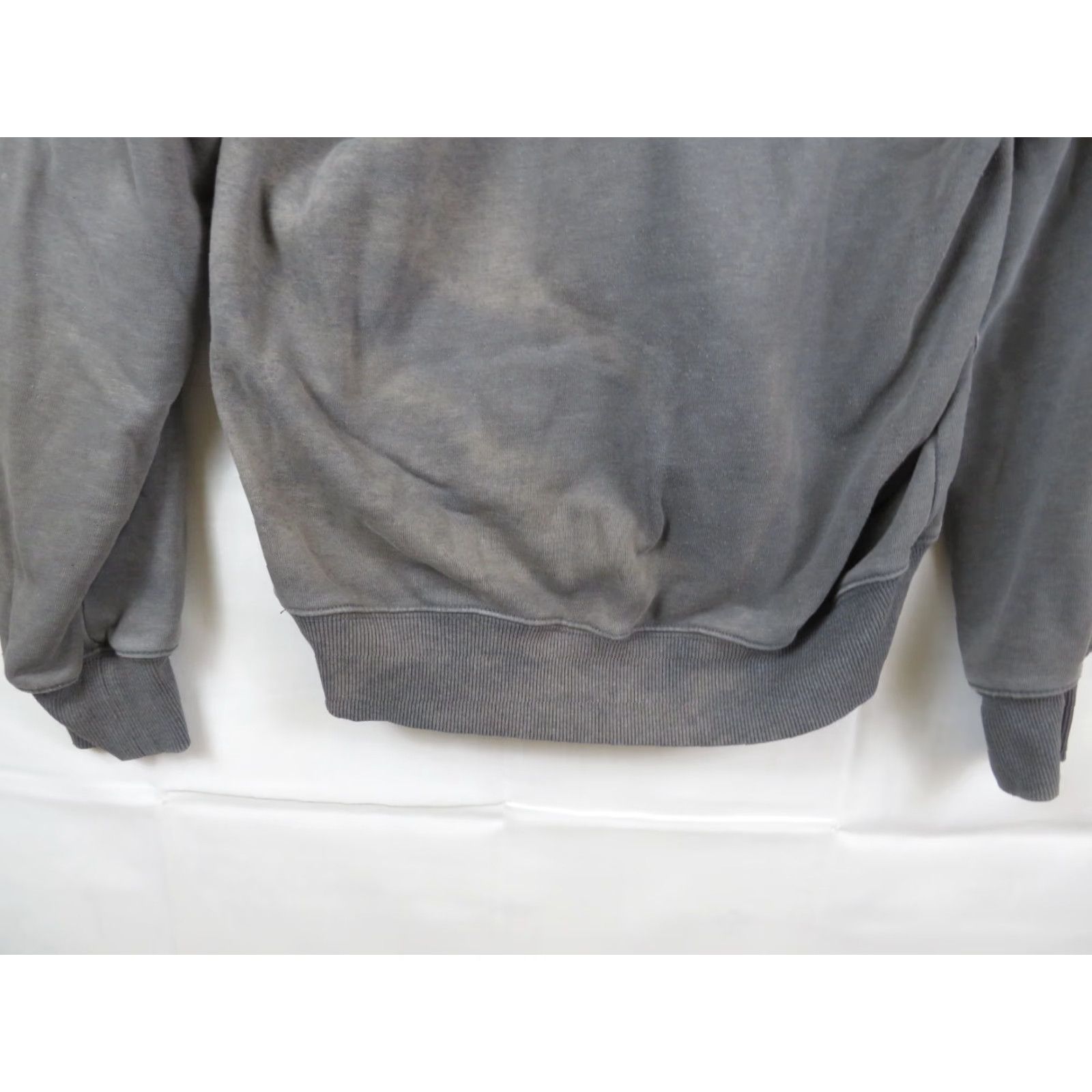 Carhartt Carhartt Men's Gray Original Loose Distressed Fit Logo Pullover Hoodie S Regular Hooded Lined Pockets Crew Neck Size US S / EU 44-46 / 1 - 7 Thumbnail